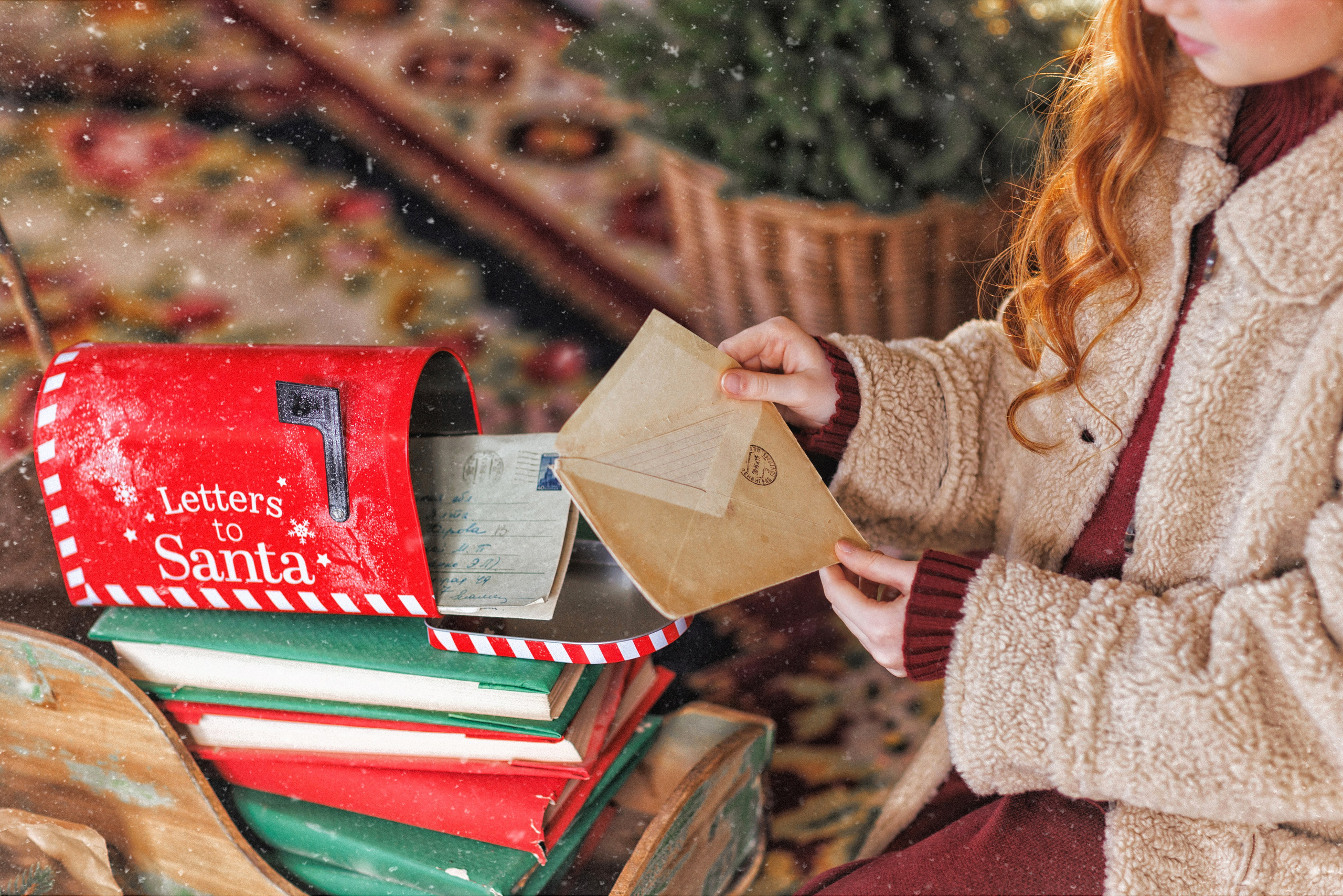 Новогодняя фотосессия с Рыжим пони, город Краснодар. Семейный и детский фотограф в Краснодаре Анна Трашкова