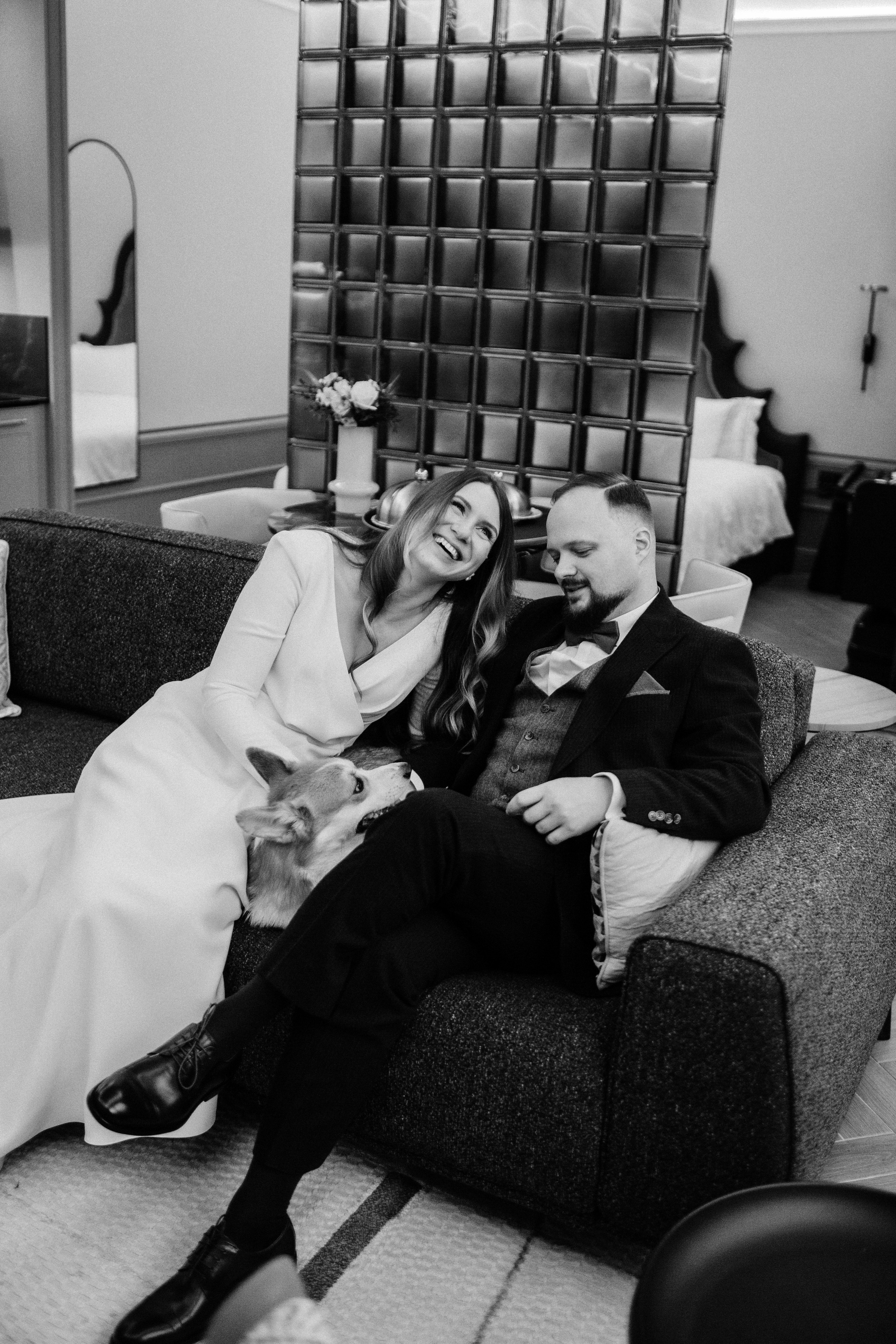 камерная свадьба в питере с питомцев сборы в отеле красота репортаж и эстетика утро невесты съёмка с собакой свадебная фотосессия с питомцев в отеле фотограф никитенко анастасия artsnastas 
