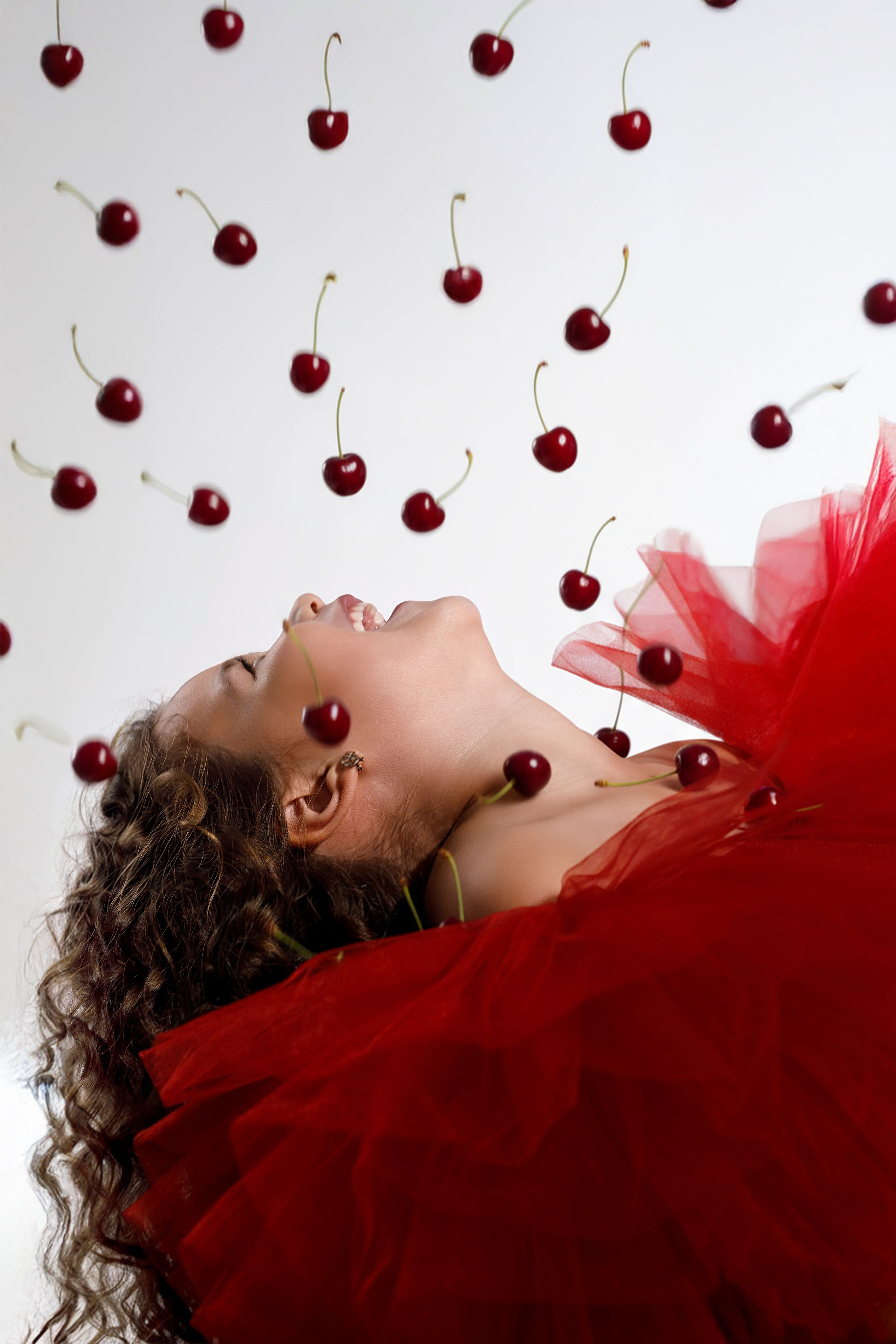 Большие искусственные вишни