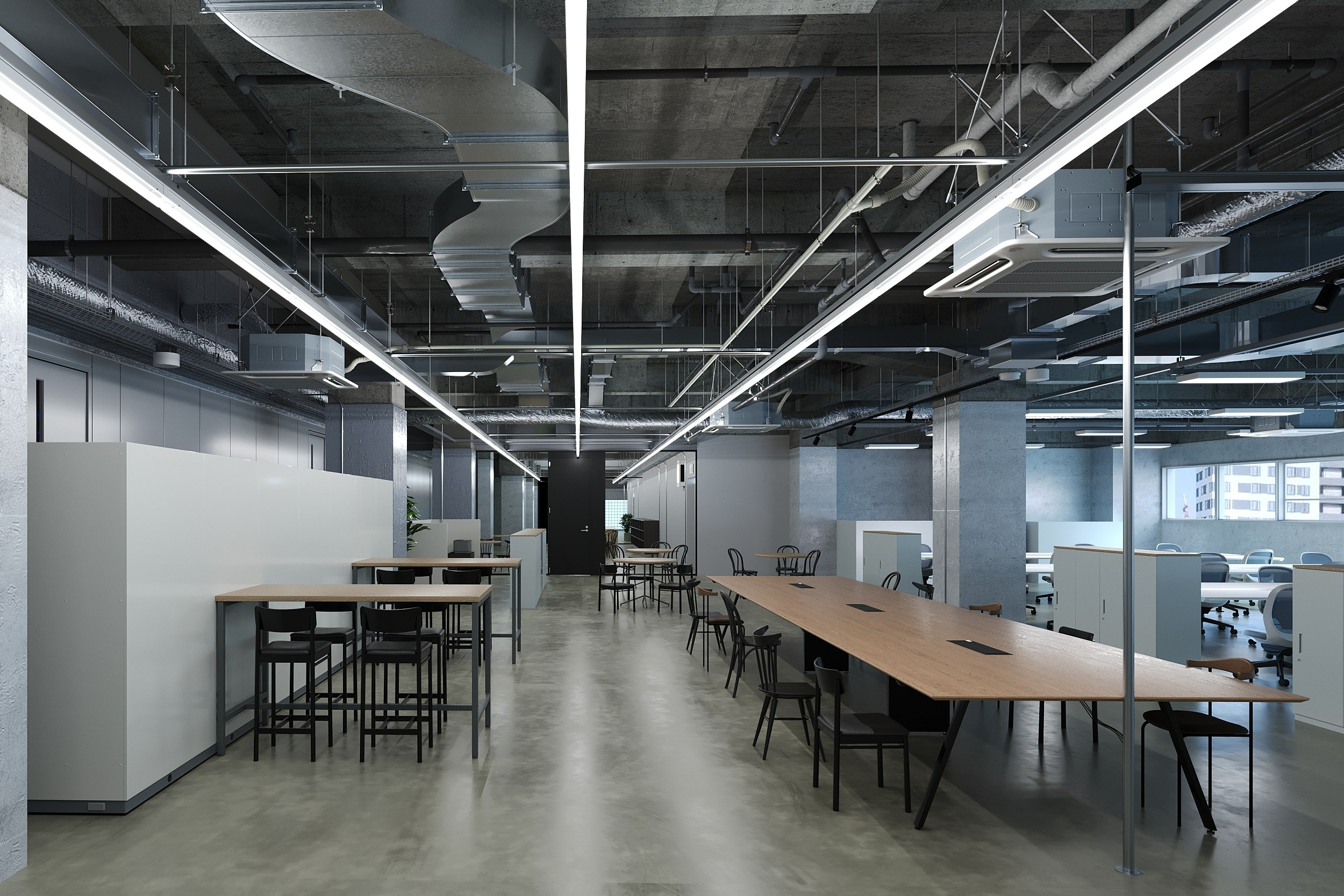 Офис. 3D визуализация