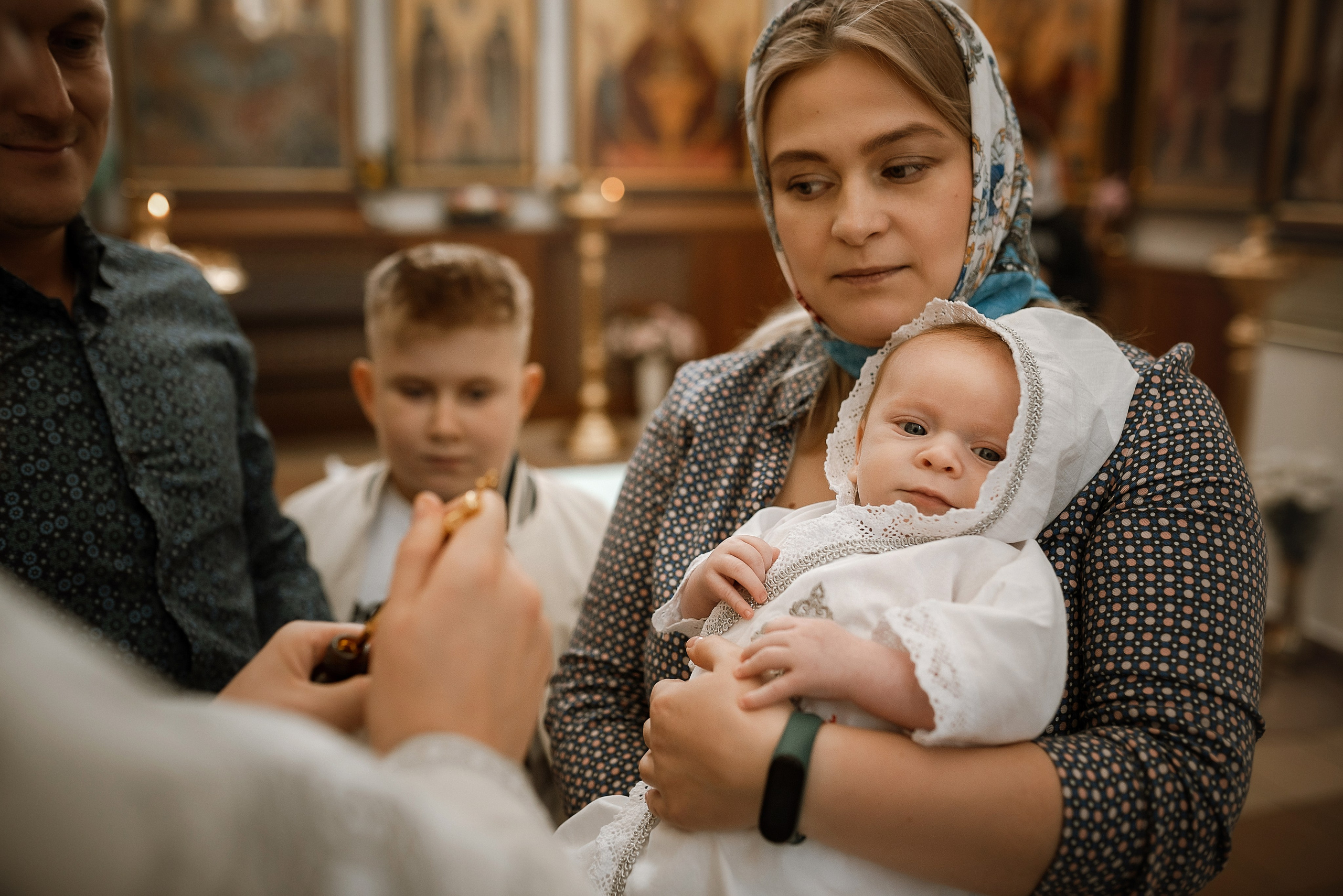 Крещение Кирилла _ Храм иконы БМ Целительница. Семейный фотограф в Ростове-на-Дону Татьяна Литвинова