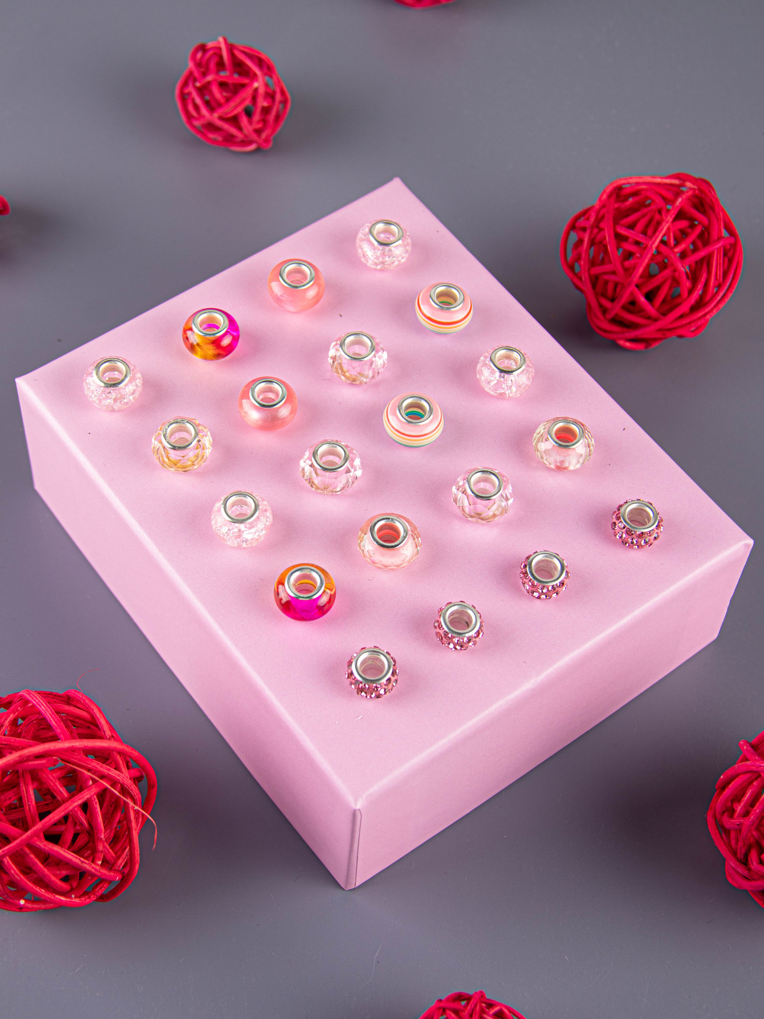 Наборы по созданию браслетов (розовый). «Матрица»