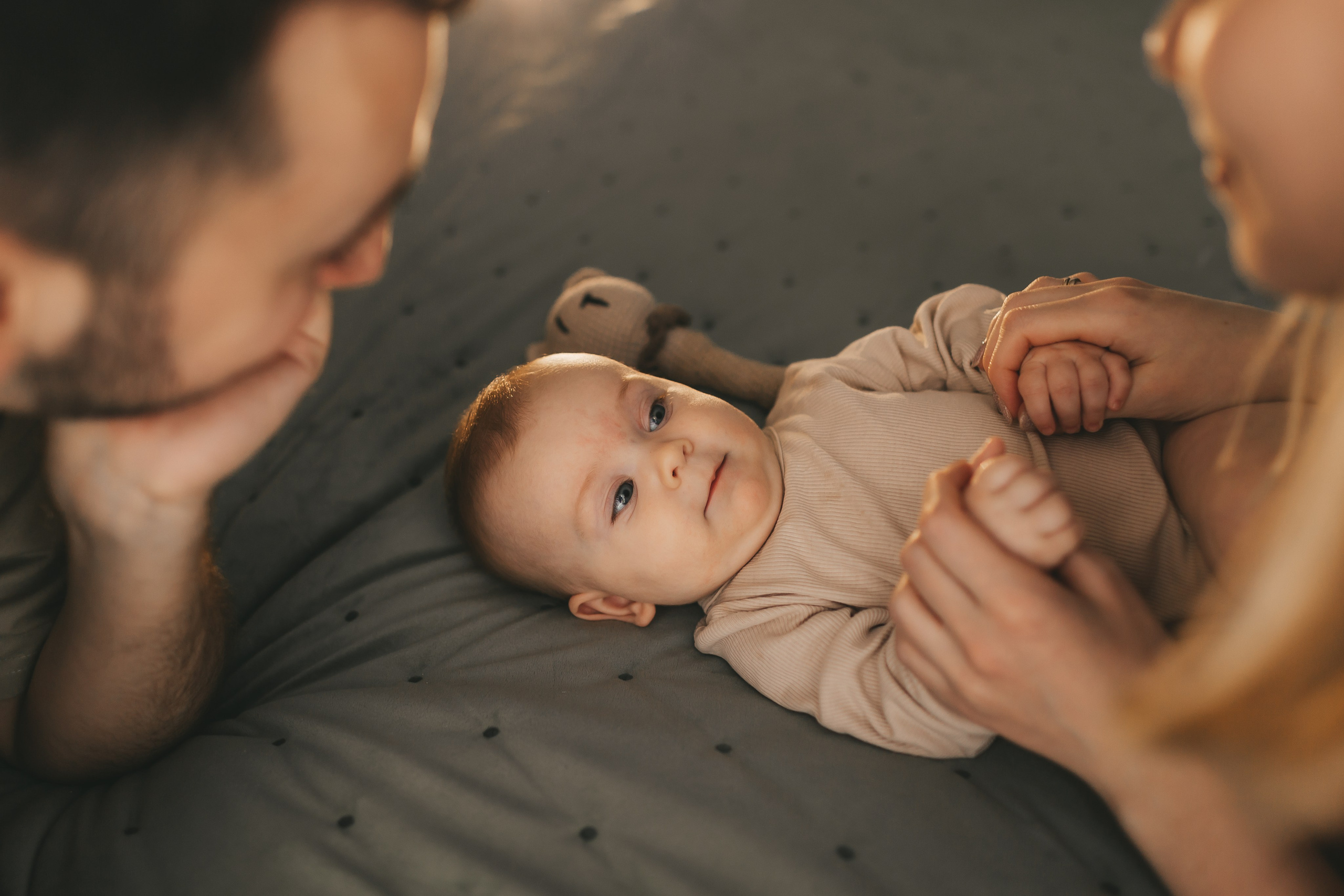 Женя, Юля и Вероника (домашняя фотосессия). Семейный и детский фотограф и видеограф в Москве, Дрокина Наталья