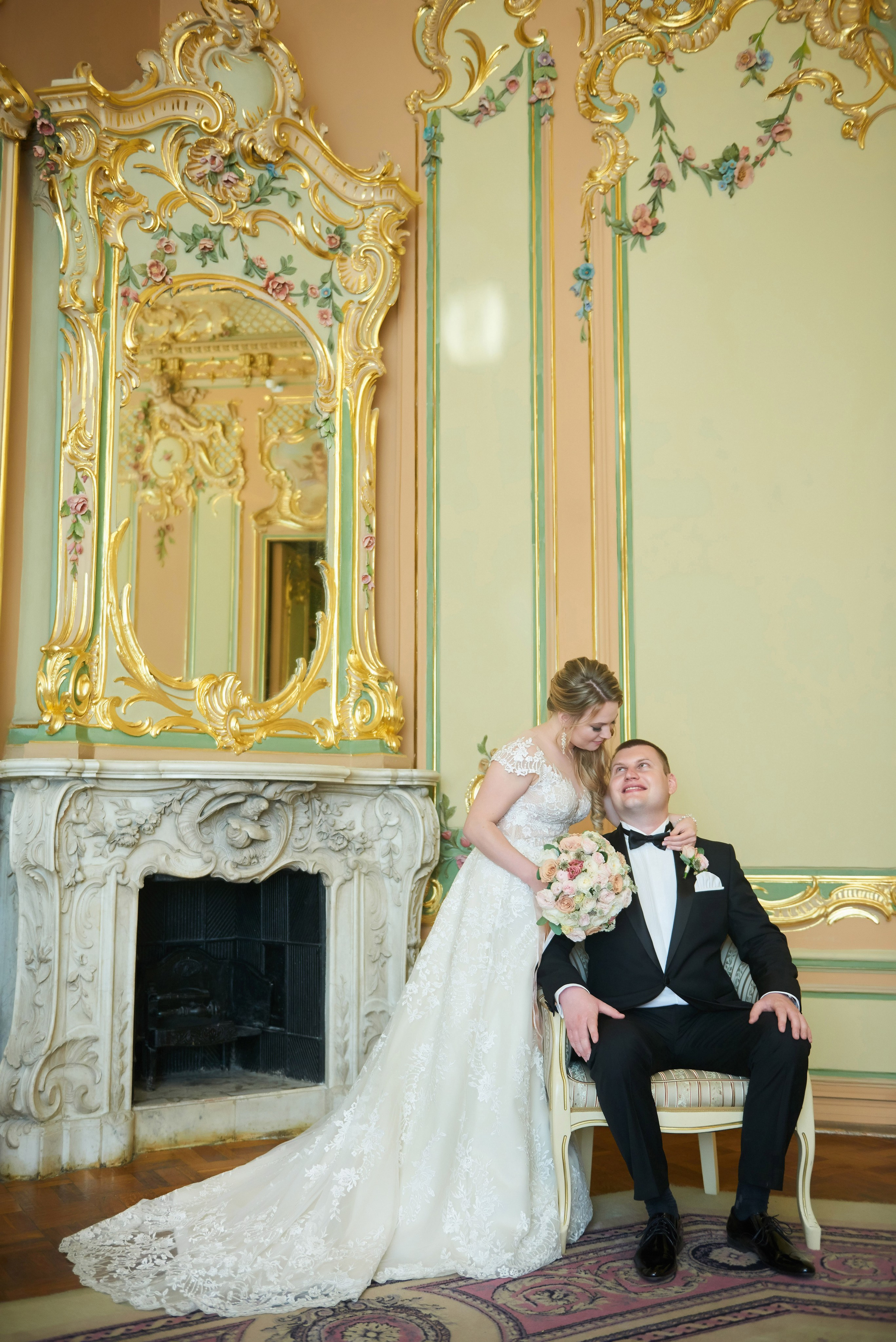 Юлия и Антон (Первый Дворец Бракосочетания, прогулка на Елагином острове). Портретный, семейный и свадебный фотограф в Санкт-Петербурге и в Пушкине Ширяев Денис