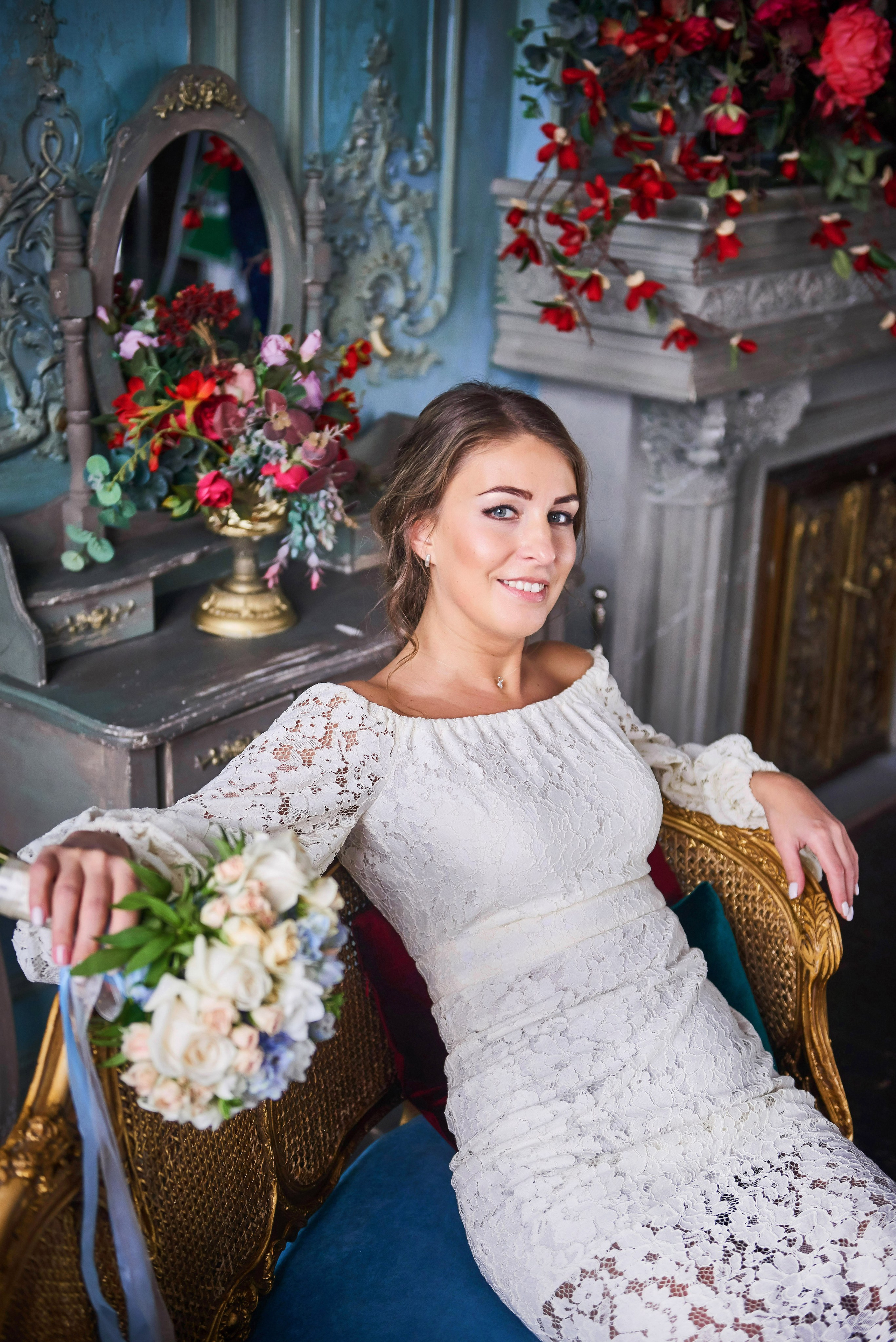 Свадебная фотосессия в студии. Портретный, семейный и свадебный фотограф в Санкт-Петербурге и в Пушкине Ширяев Денис