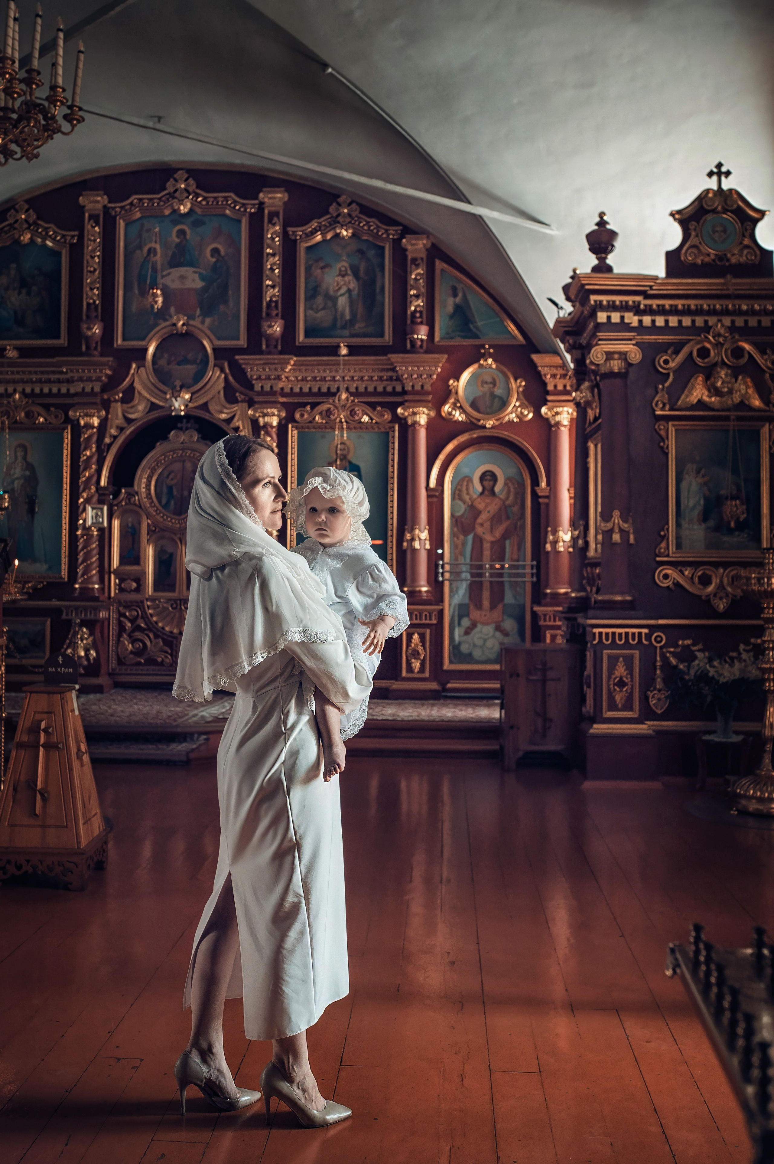 Съемка таинства крещения в Красноярске. Фотографы крещения/венчания  Красноярск Татьяна и Вячеслав Переваловы