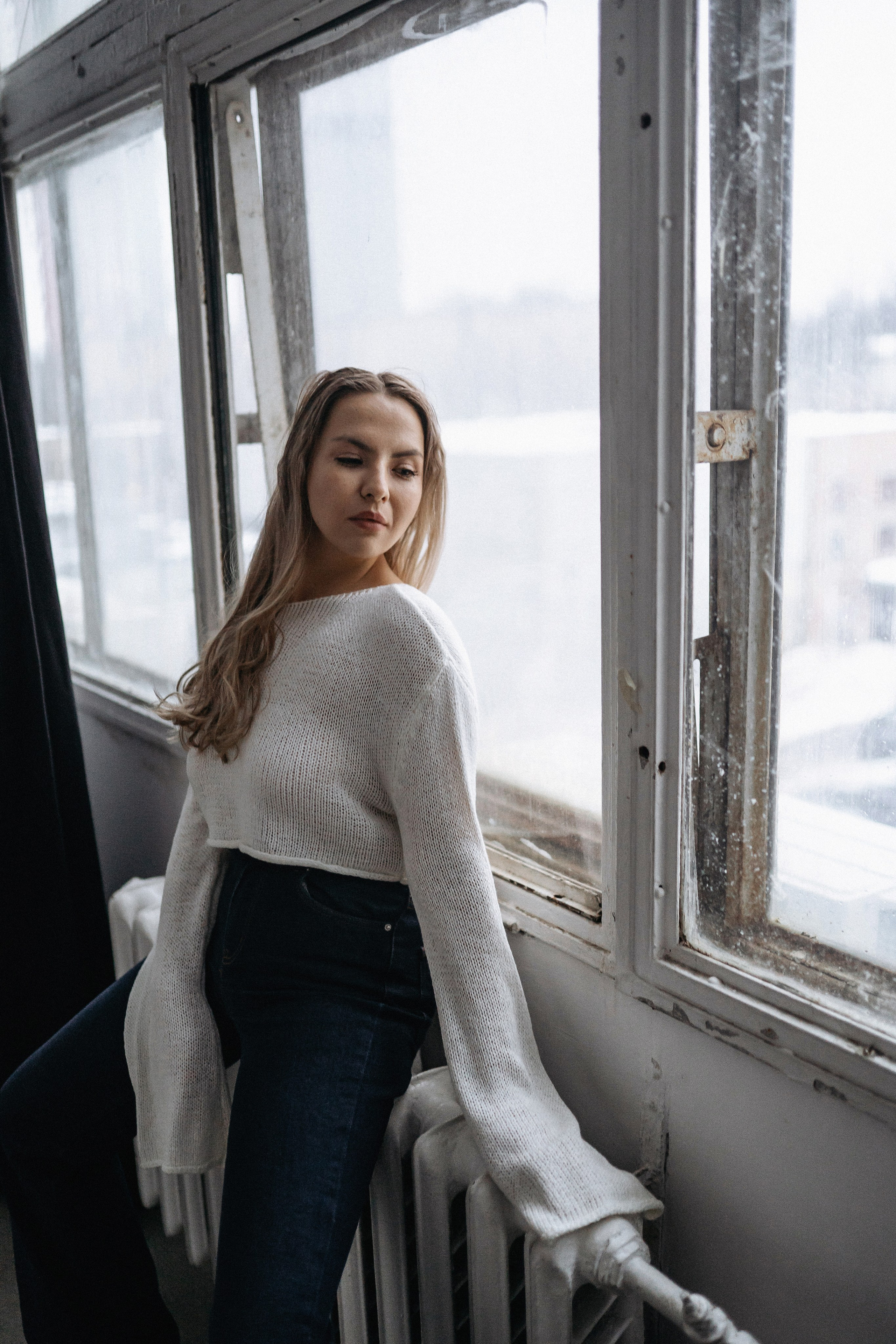 Марина в студии. Портретный фотограф в Москве Ольга Акушко