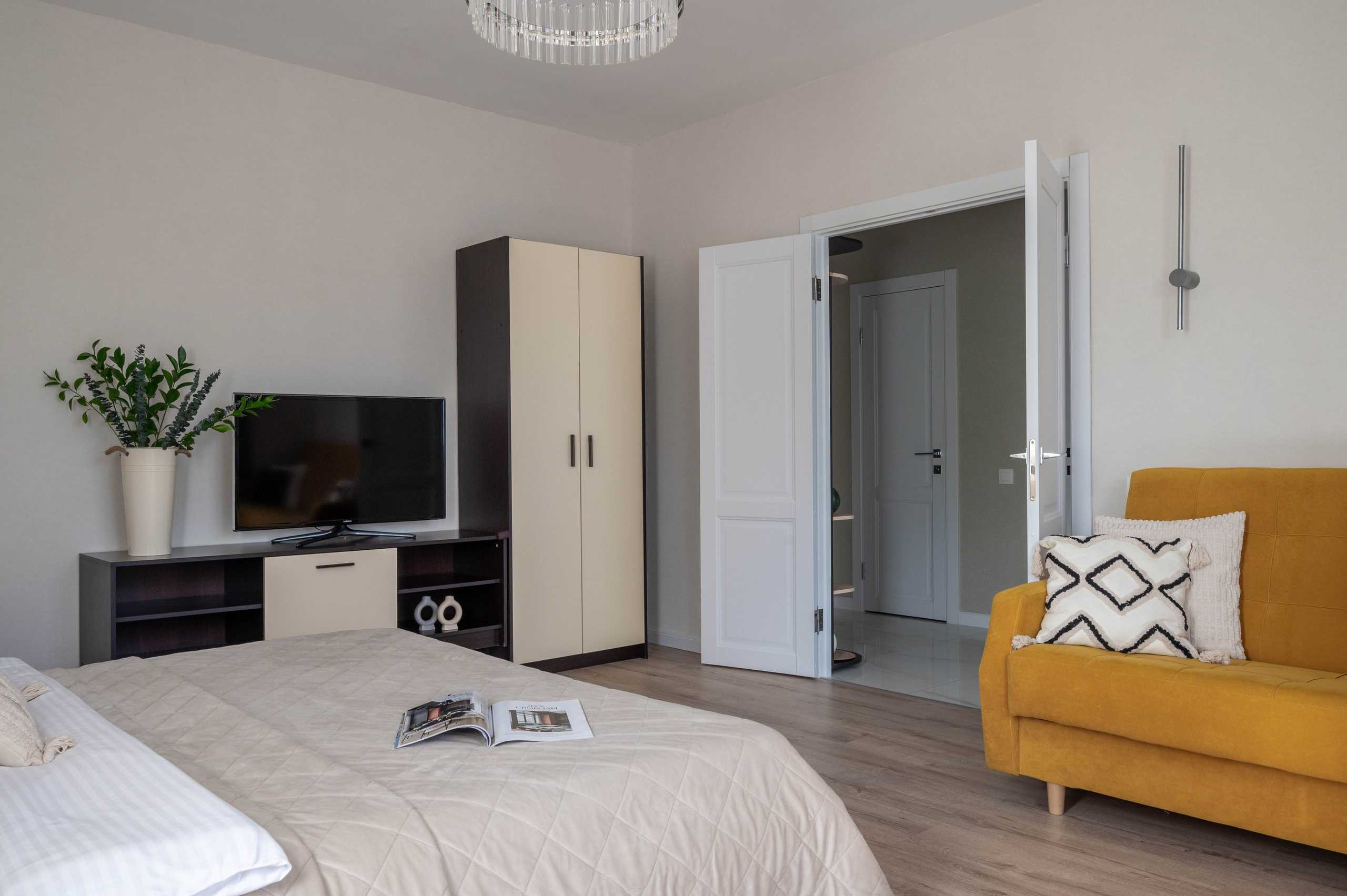 Съемка 1-комнатной квартиры для посуточной аренды. Интерьерный фотограф в Ярославле. Вероника Лазыкина