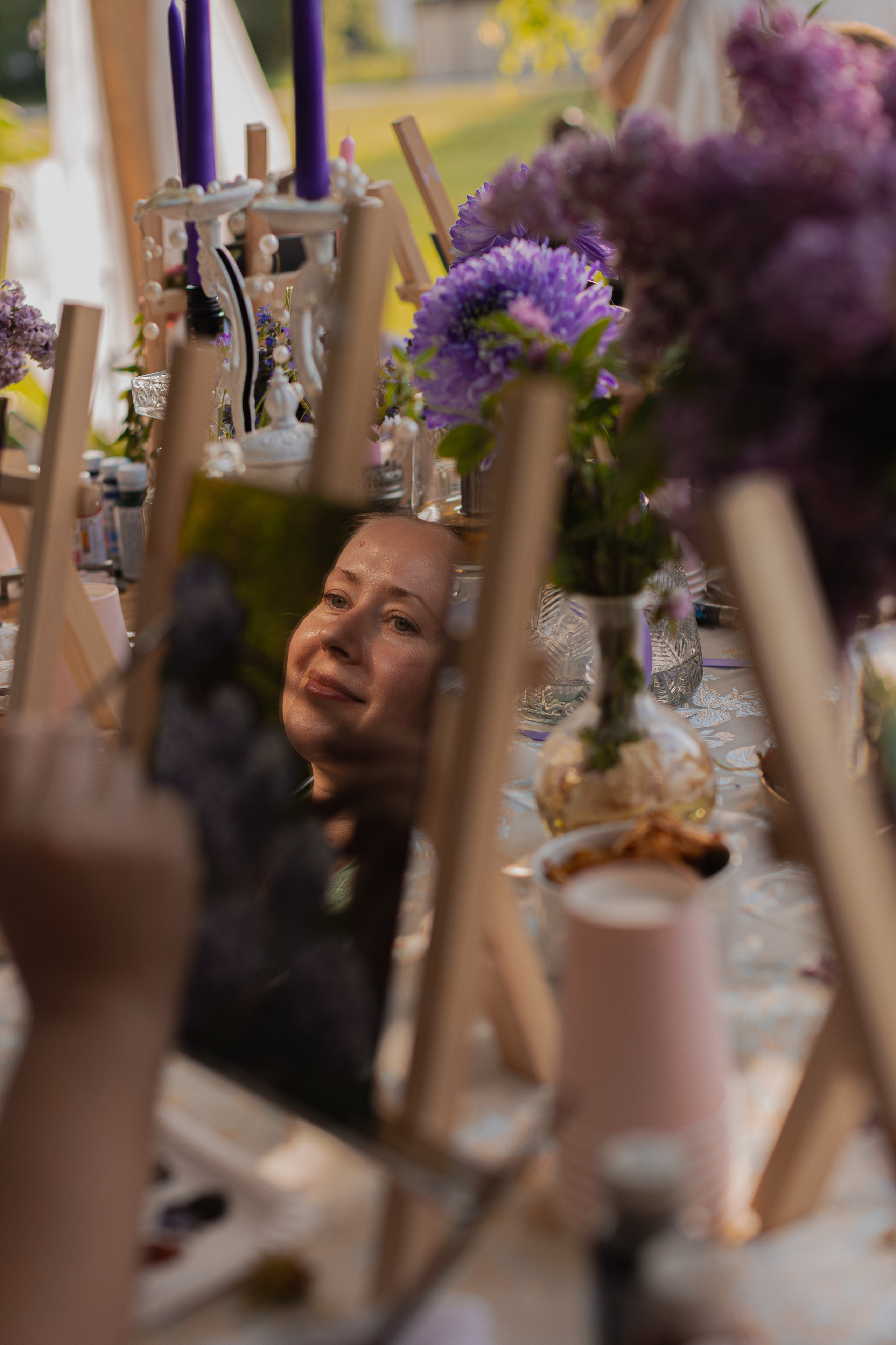 Мк Сирень на зеркале (девичник в парке). Анастасия Ракчеева Художник