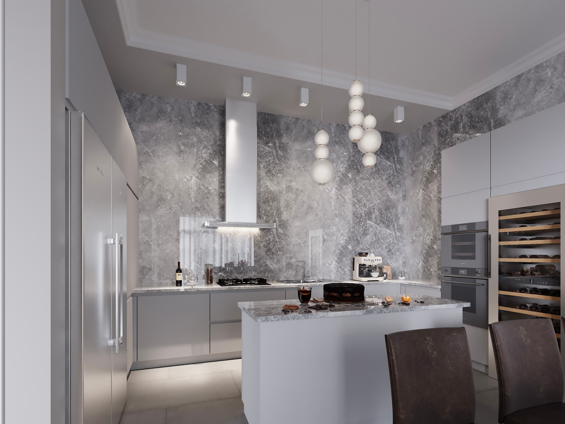 Coastal Cottage — Interior in Modern Classic Style. 3D INTERIOR AND ARCHITECTURE VISUALIZATION