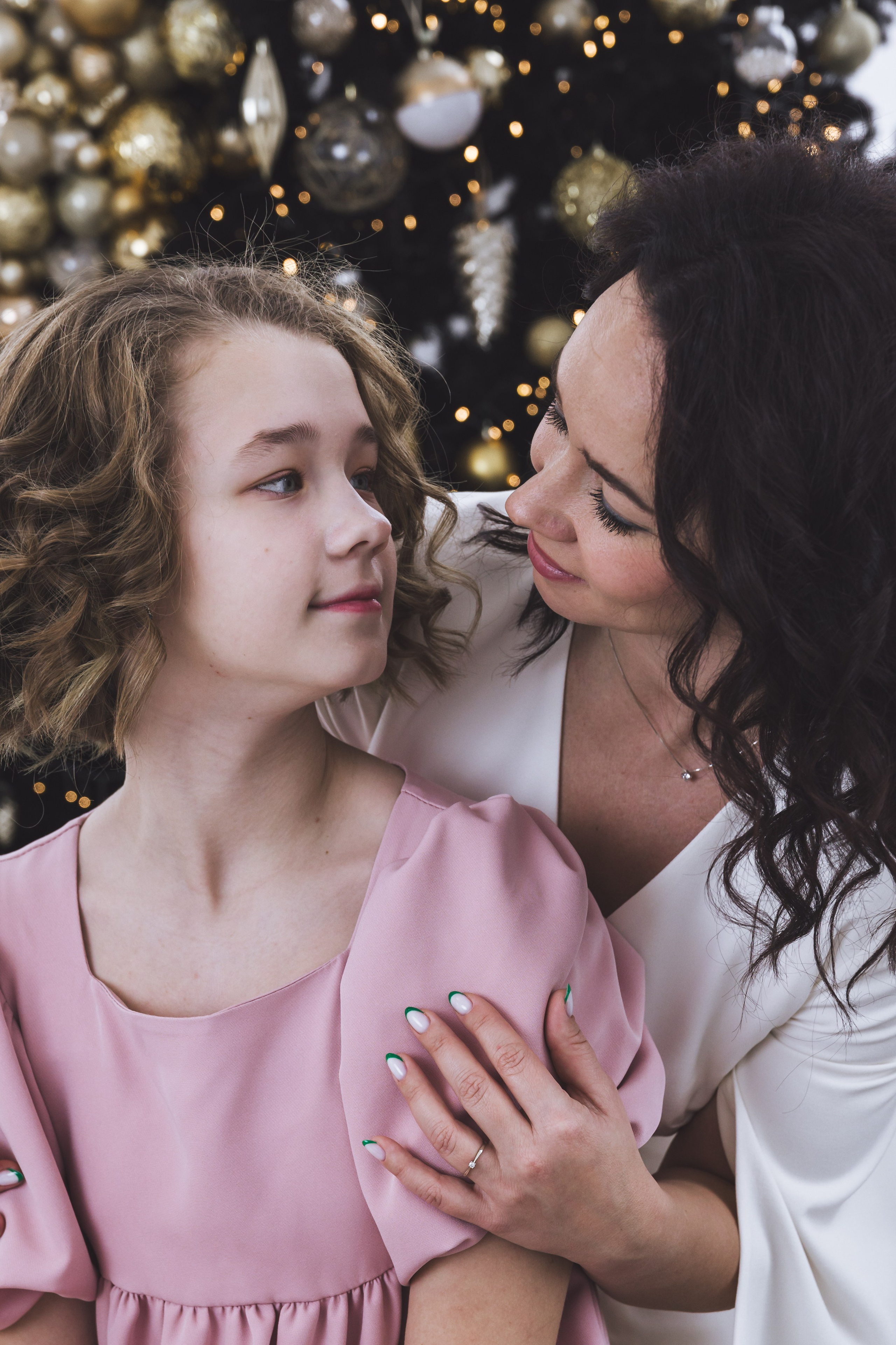 Мама и дочь_новогоднее настроение. Фотограф Воронеж, Новая Усмань Мария Бублик