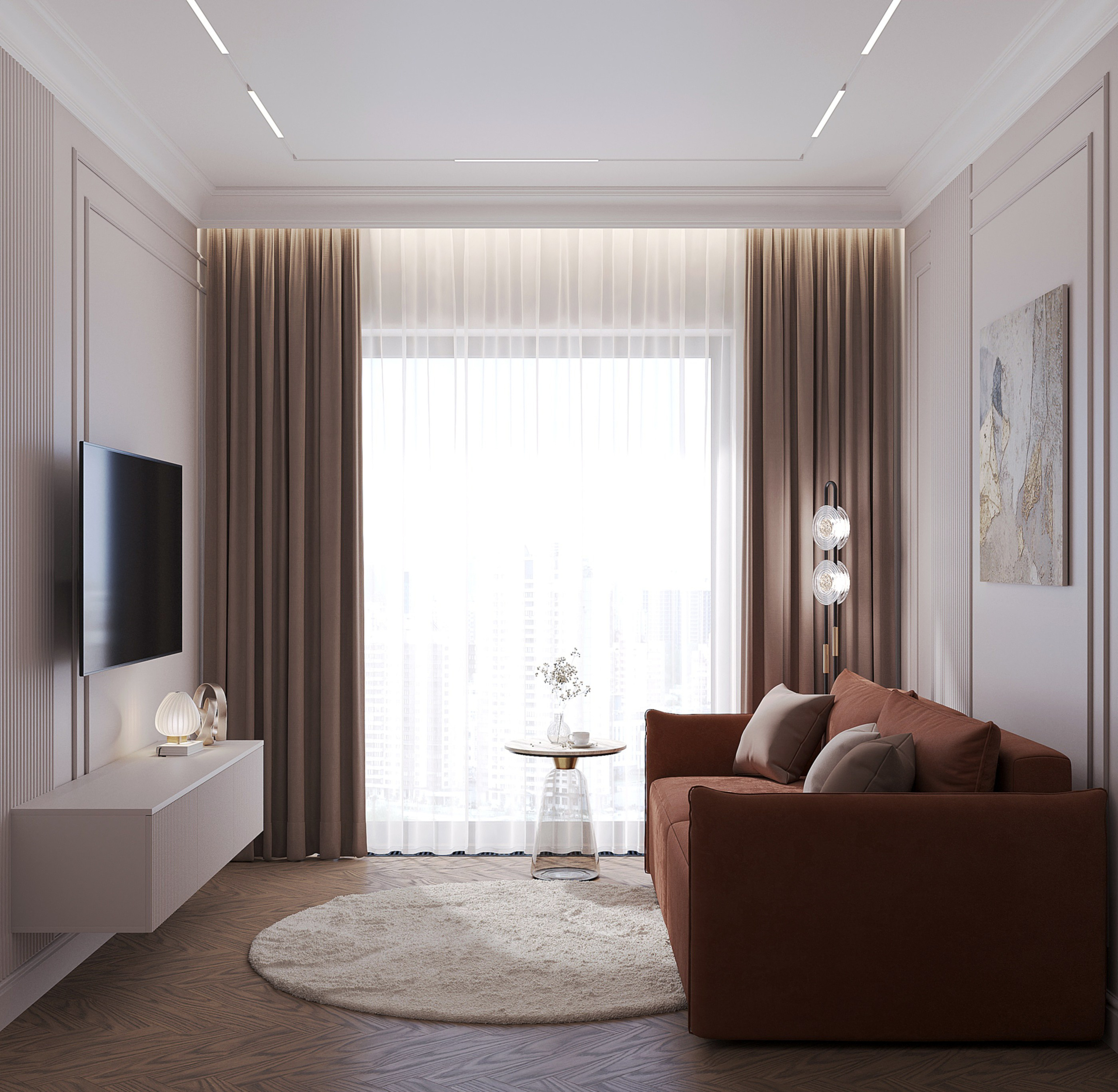 Проект ЖК City Bay Москва. Студия дизайна интерьера Лактионовой Елены