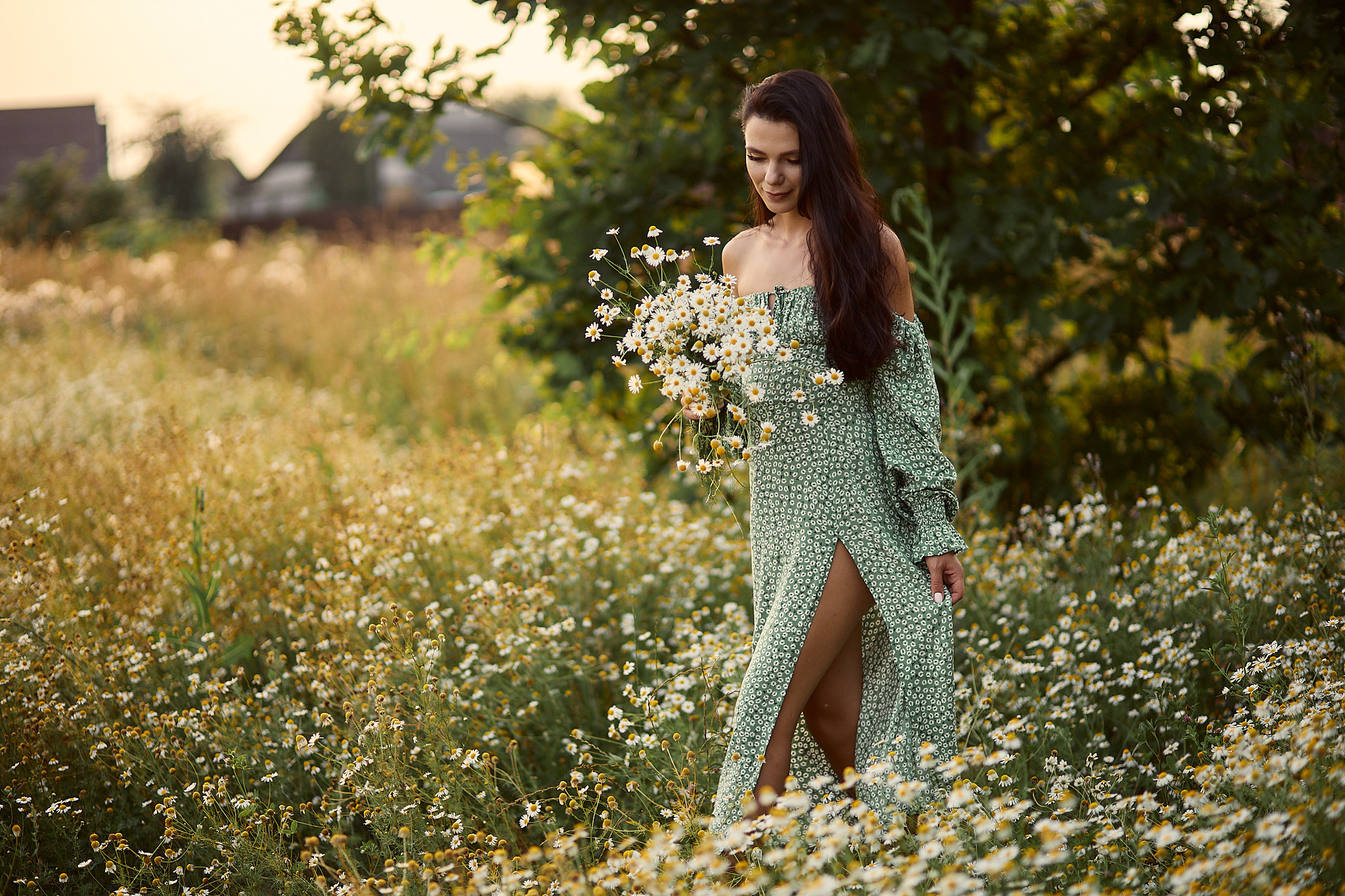 Фотосессия в ромашках. Фотограф в Минске Анна Кучинская