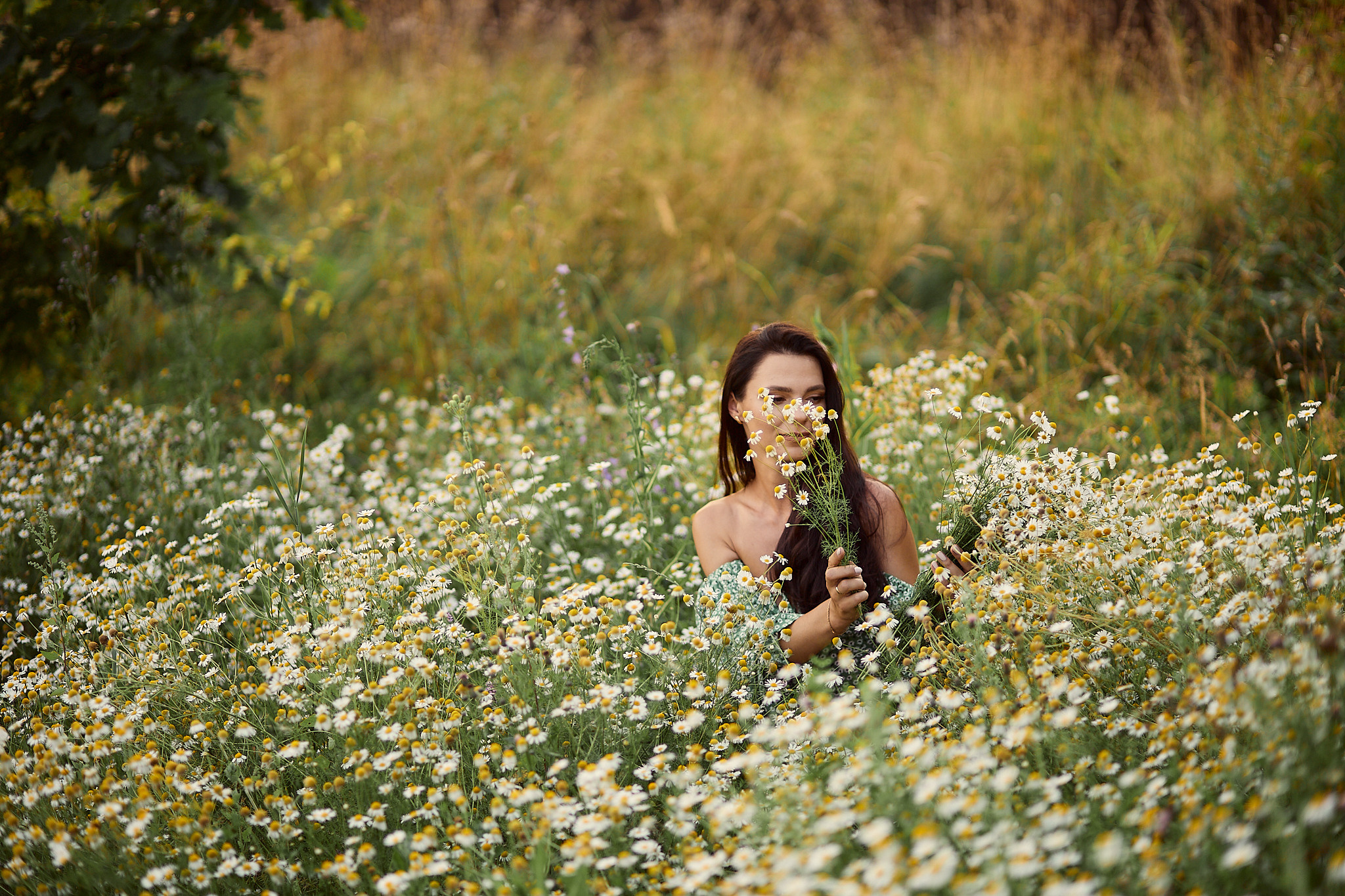 Фотосессия в ромашках. Фотограф в Минске Анна Кучинская