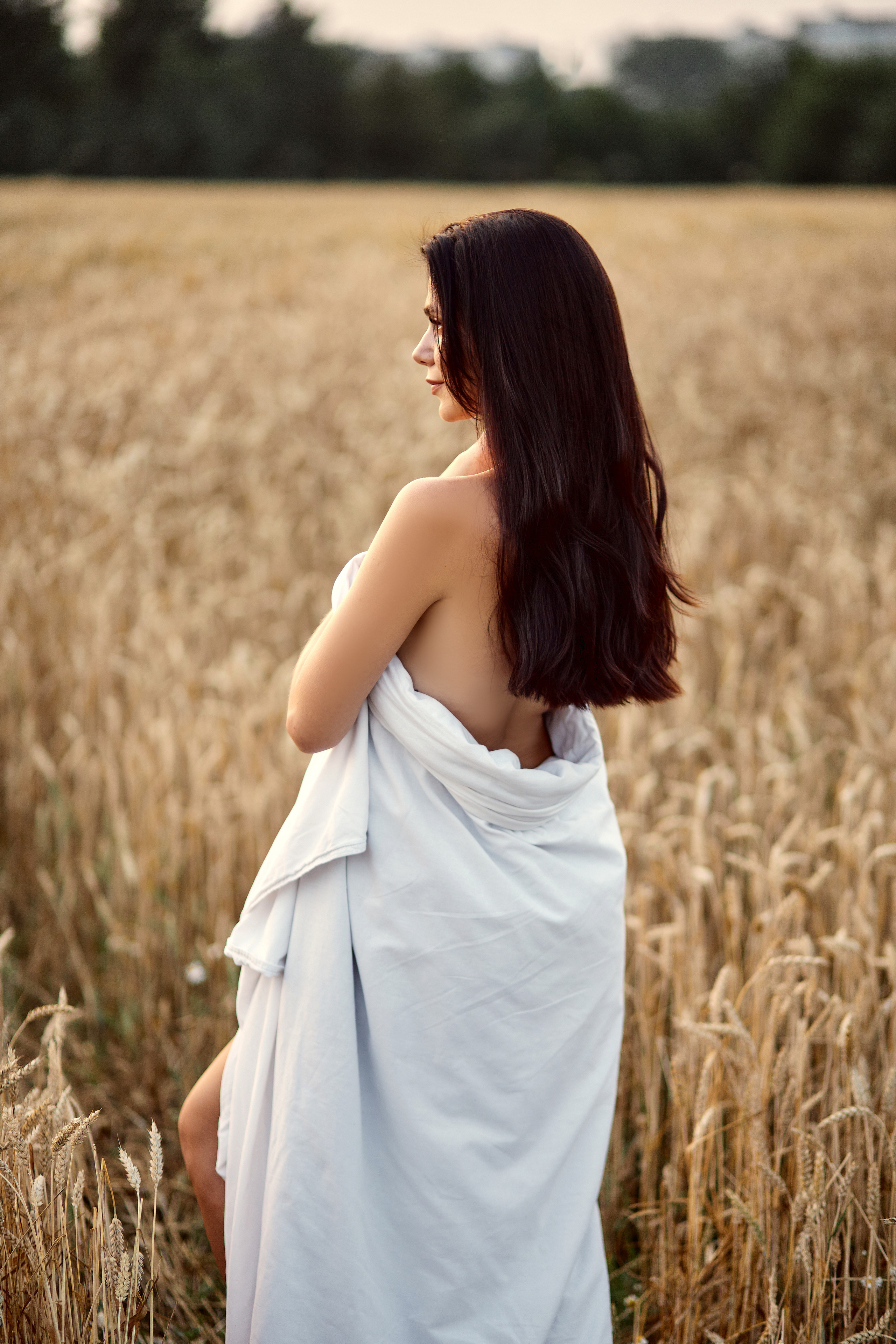 Будуарная фотосессия в пшенице. Фотограф в Минске Анна Кучинская
