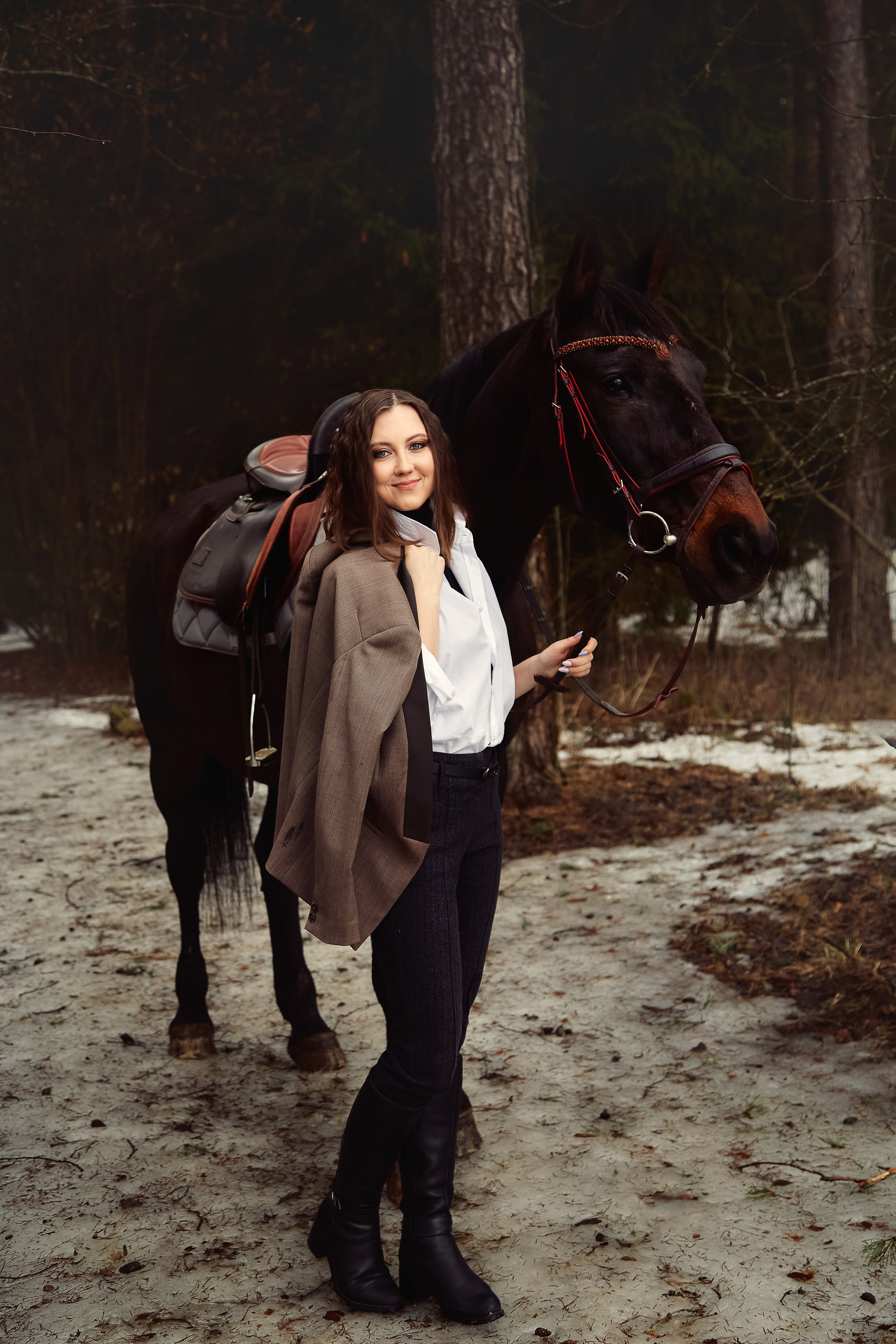 Фотосессия с лошадью для Кати. Фотограф в Минске Анна Кучинская