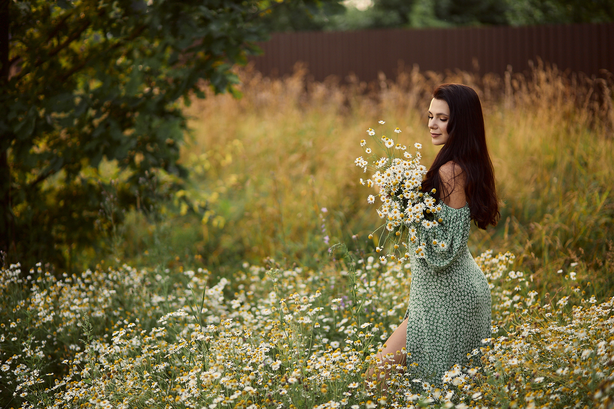 Фотосессия в ромашках. Фотограф в Минске Анна Кучинская