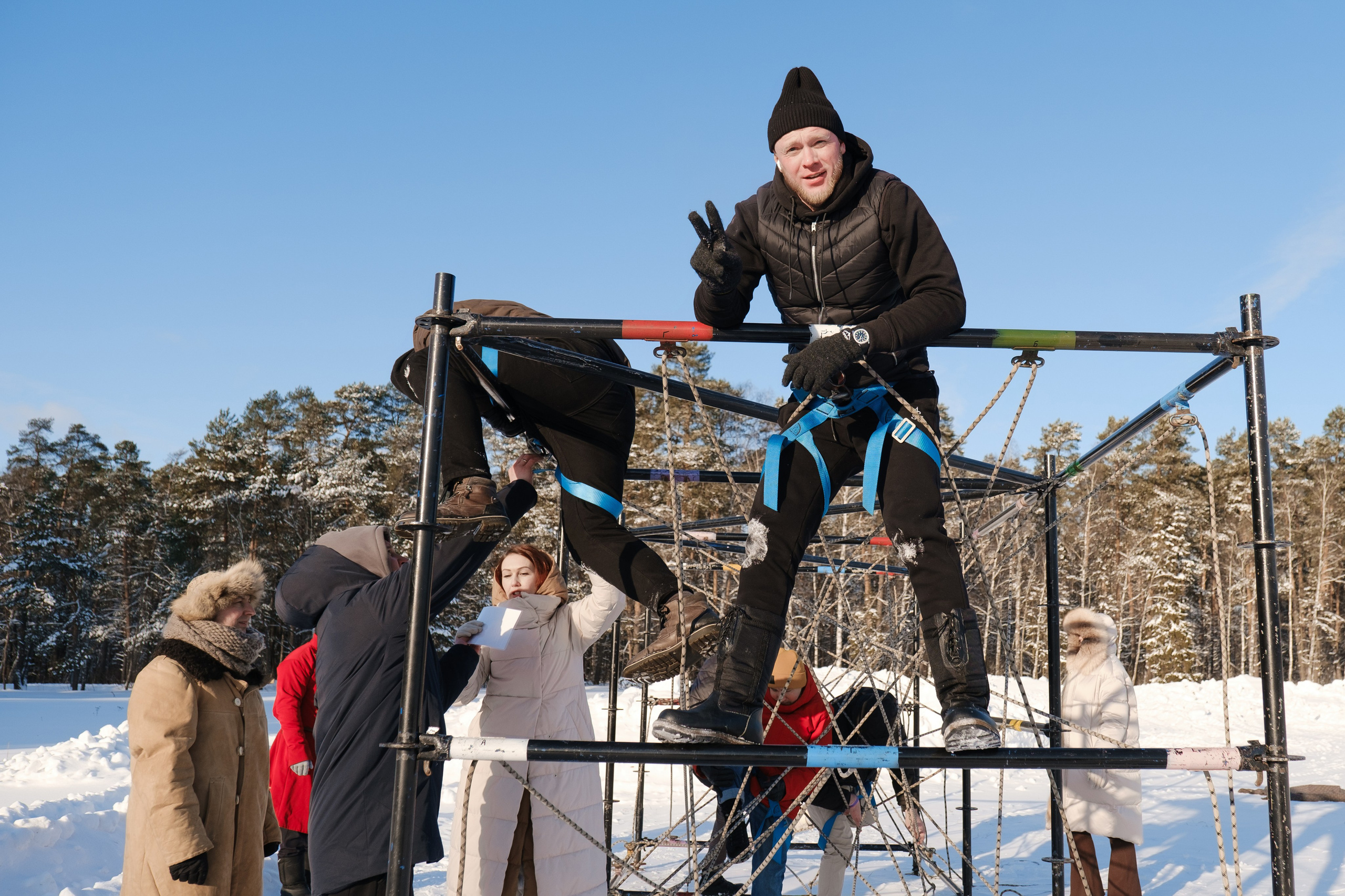Зимние игры. Свадебные фотосессии в Москве. Фотограф Сергей Ржевский