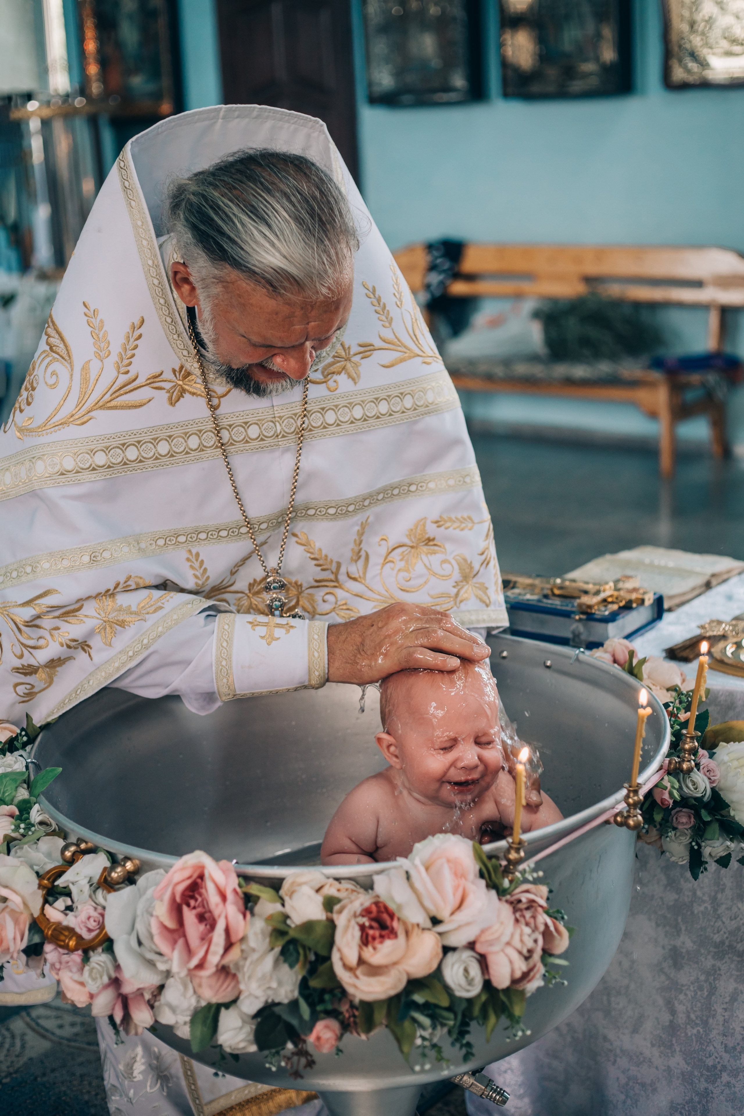 Фотосессия на крещение в Белой Глине. Свадебный и семейный фотограф в Краснодарском крае Мария Данилкина