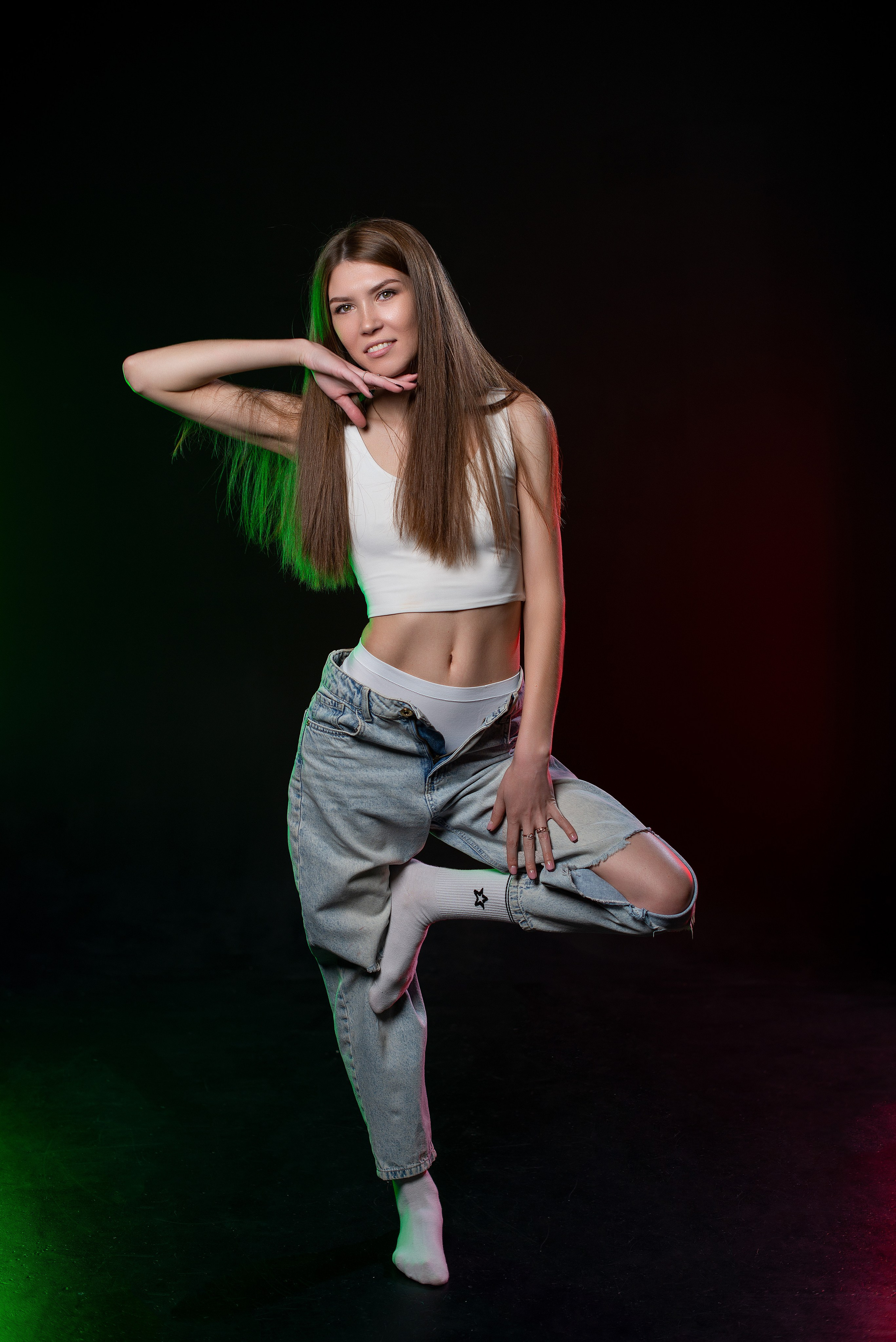 Ксения в фотостудии Black & White. Творческий фотограф Вологда