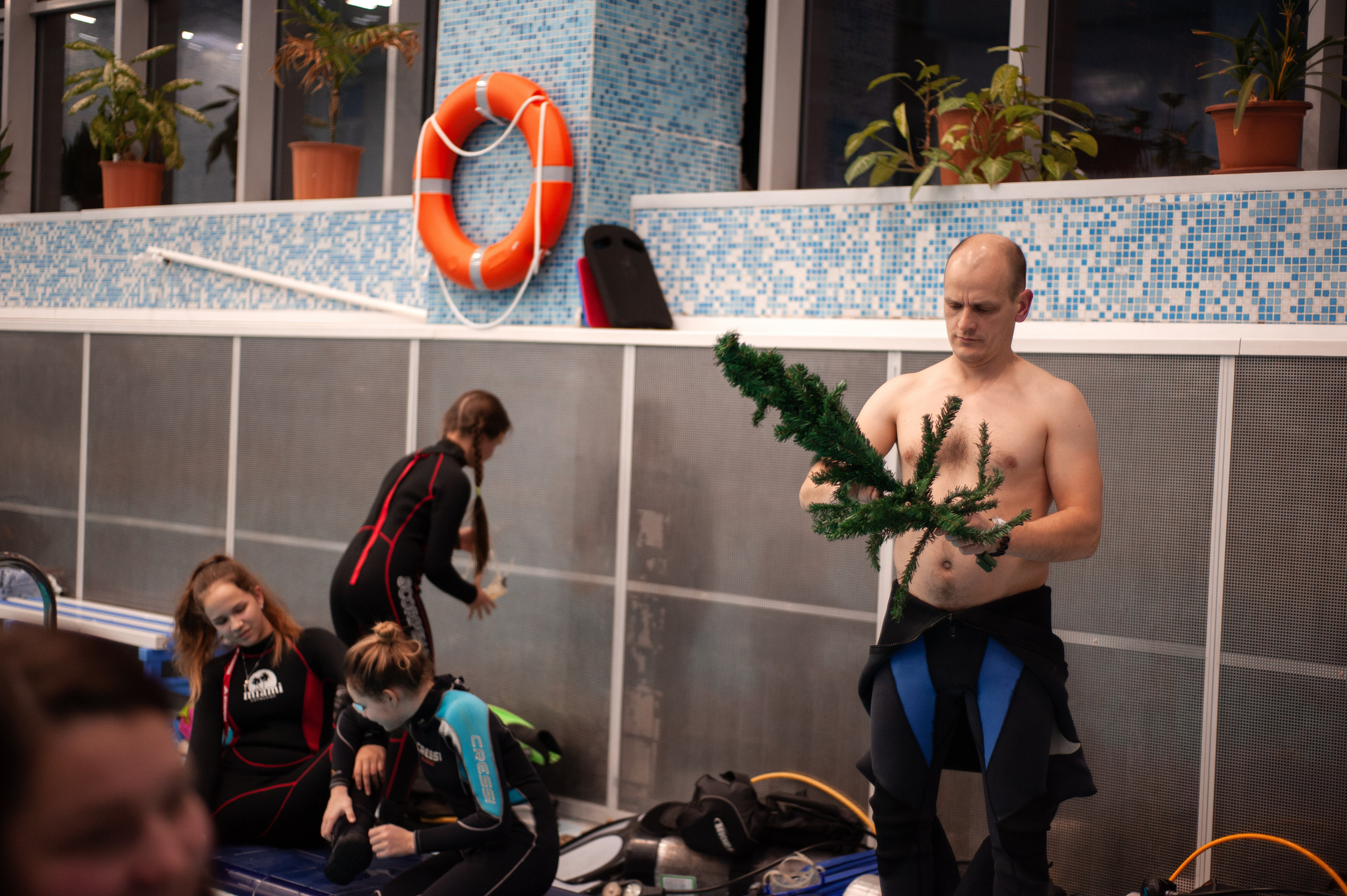 Дайверы. Новый год. Ваш семейный фотограф