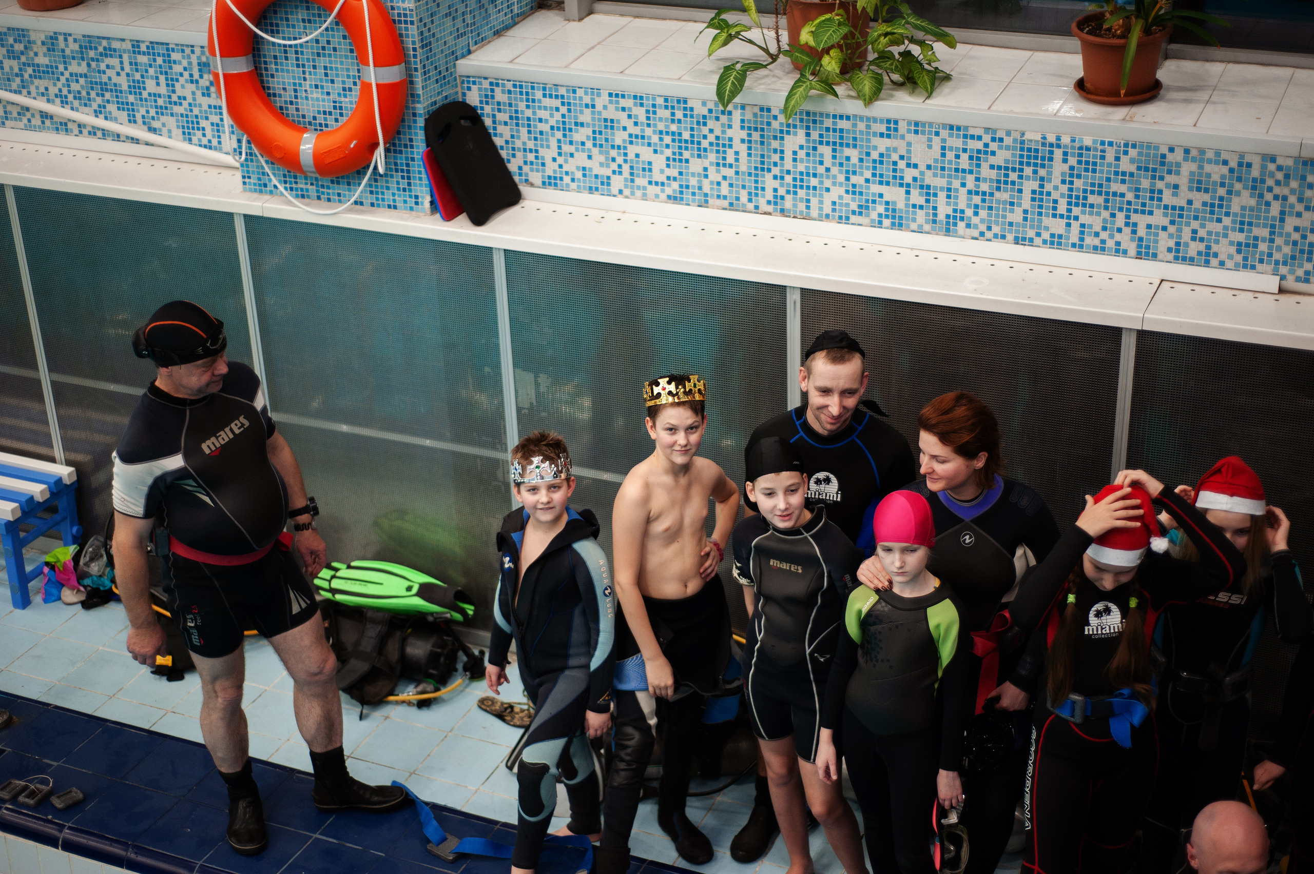 Дайверы. Новый год. Ваш семейный фотограф