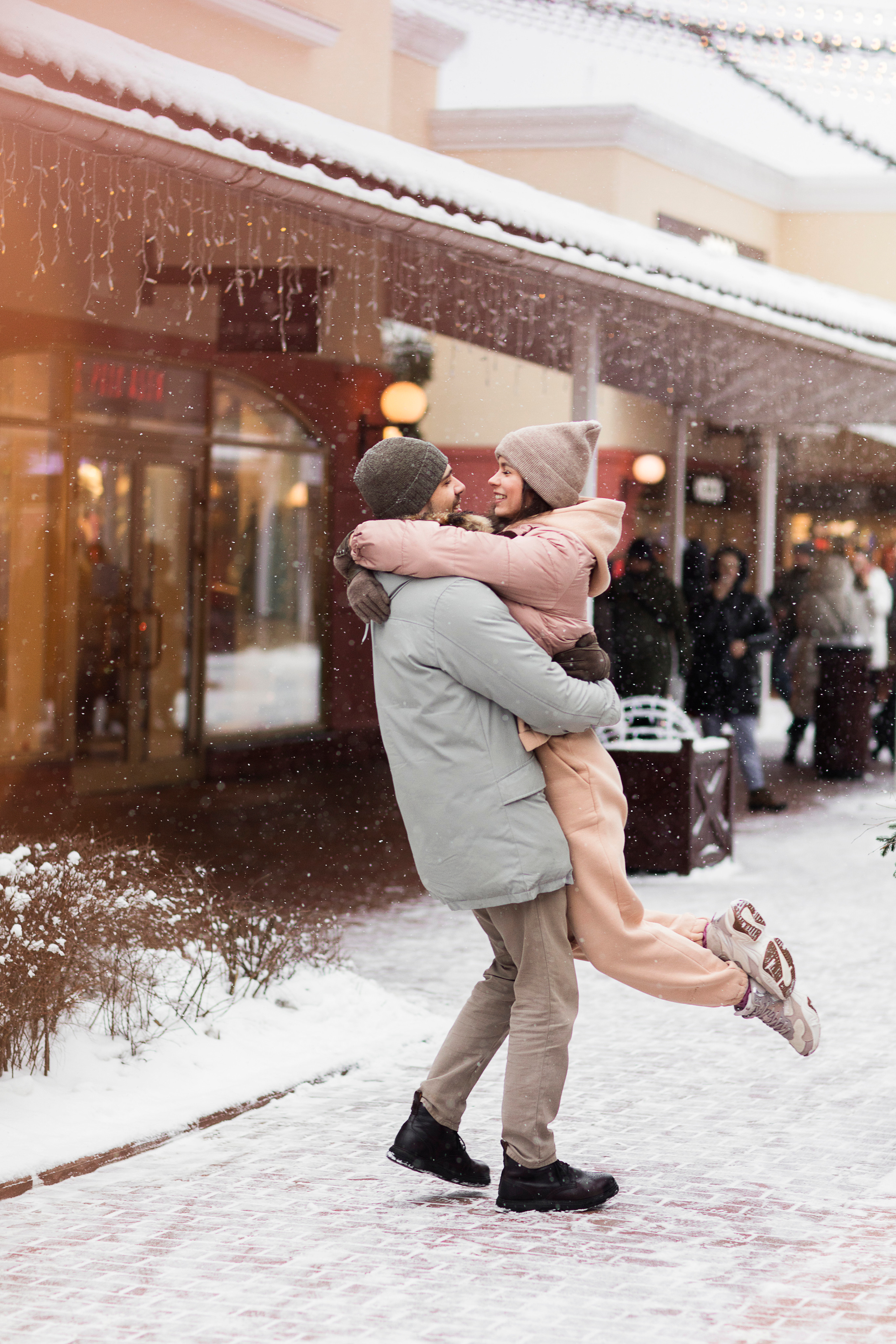 Зимняя прогулка Vnukovo Outlet — Карина. Семейный и детский фотограф в Москве Олеся Маркина