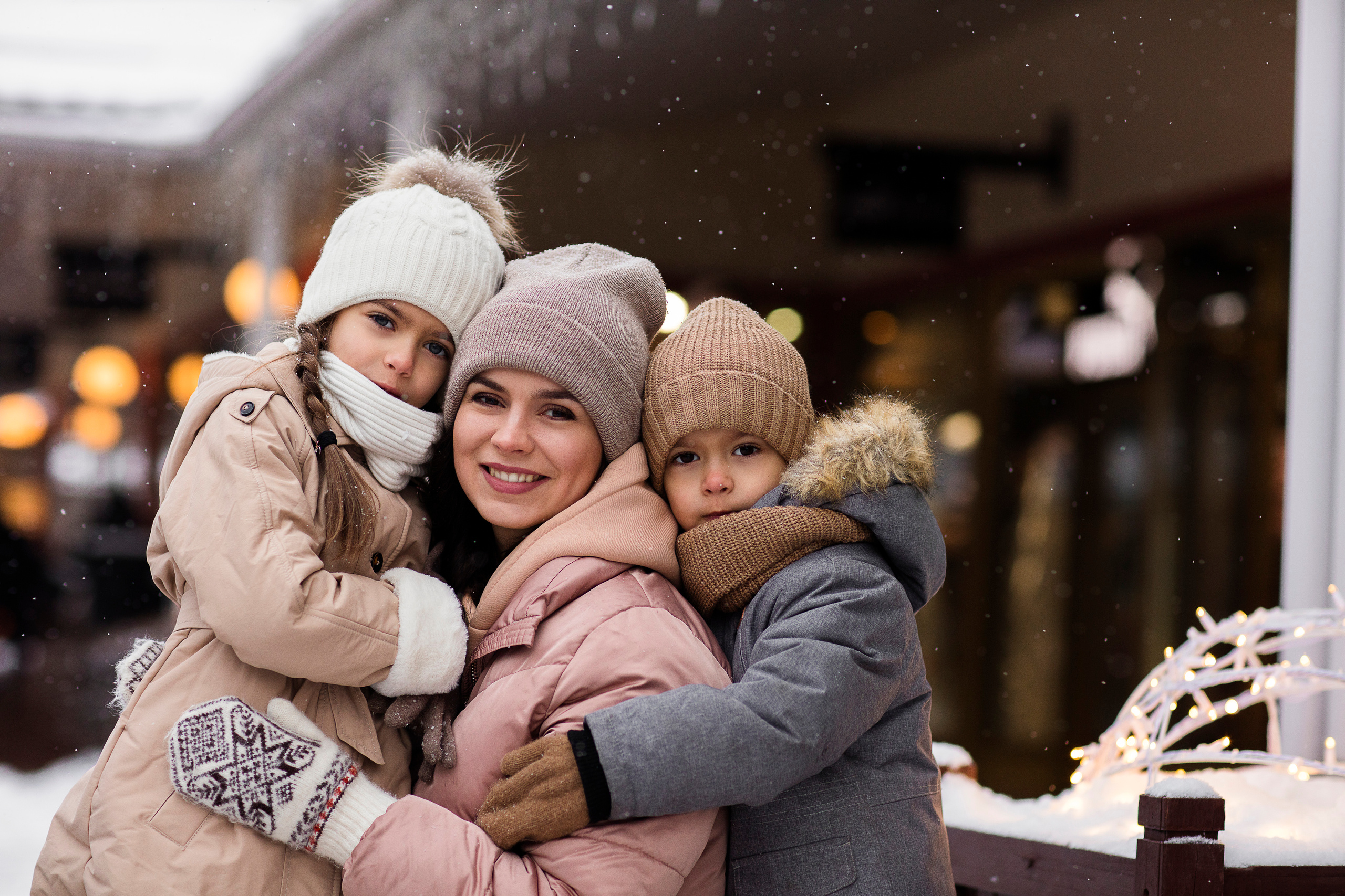 Зимняя прогулка Vnukovo Outlet — Карина. Семейный и детский фотограф в Москве Олеся Маркина