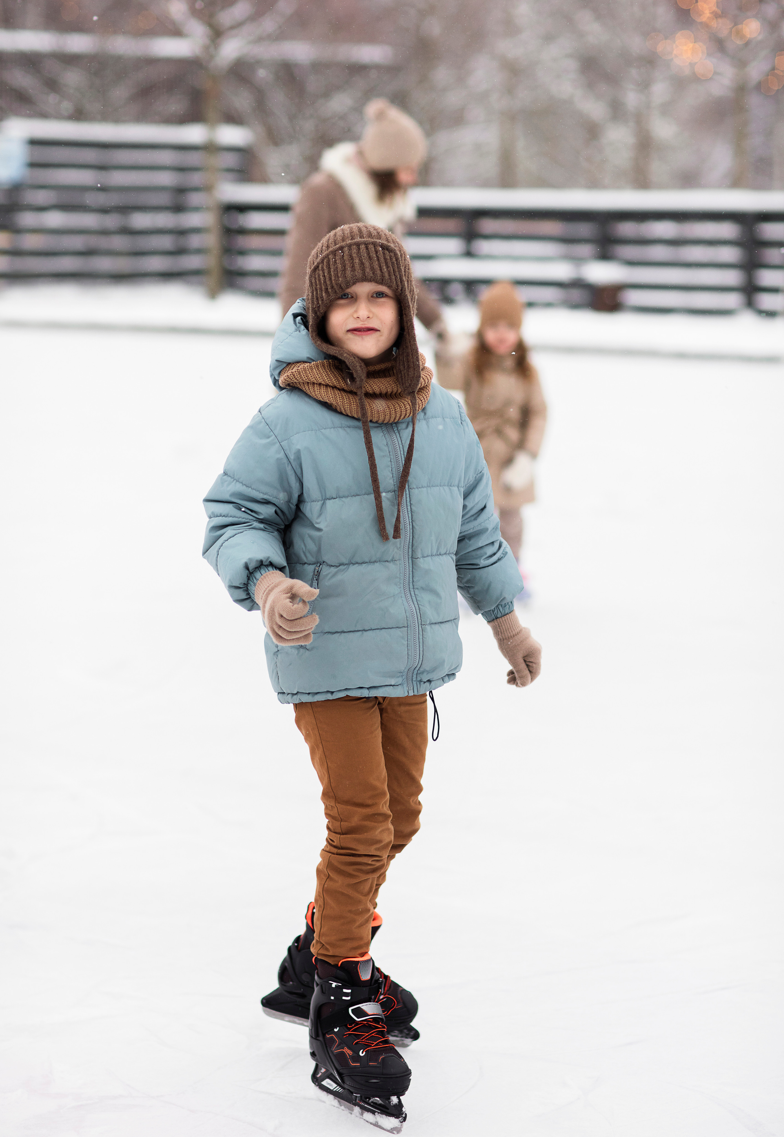 КАТОК в Сколково. Семейный и детский фотограф в Москве Олеся Маркина