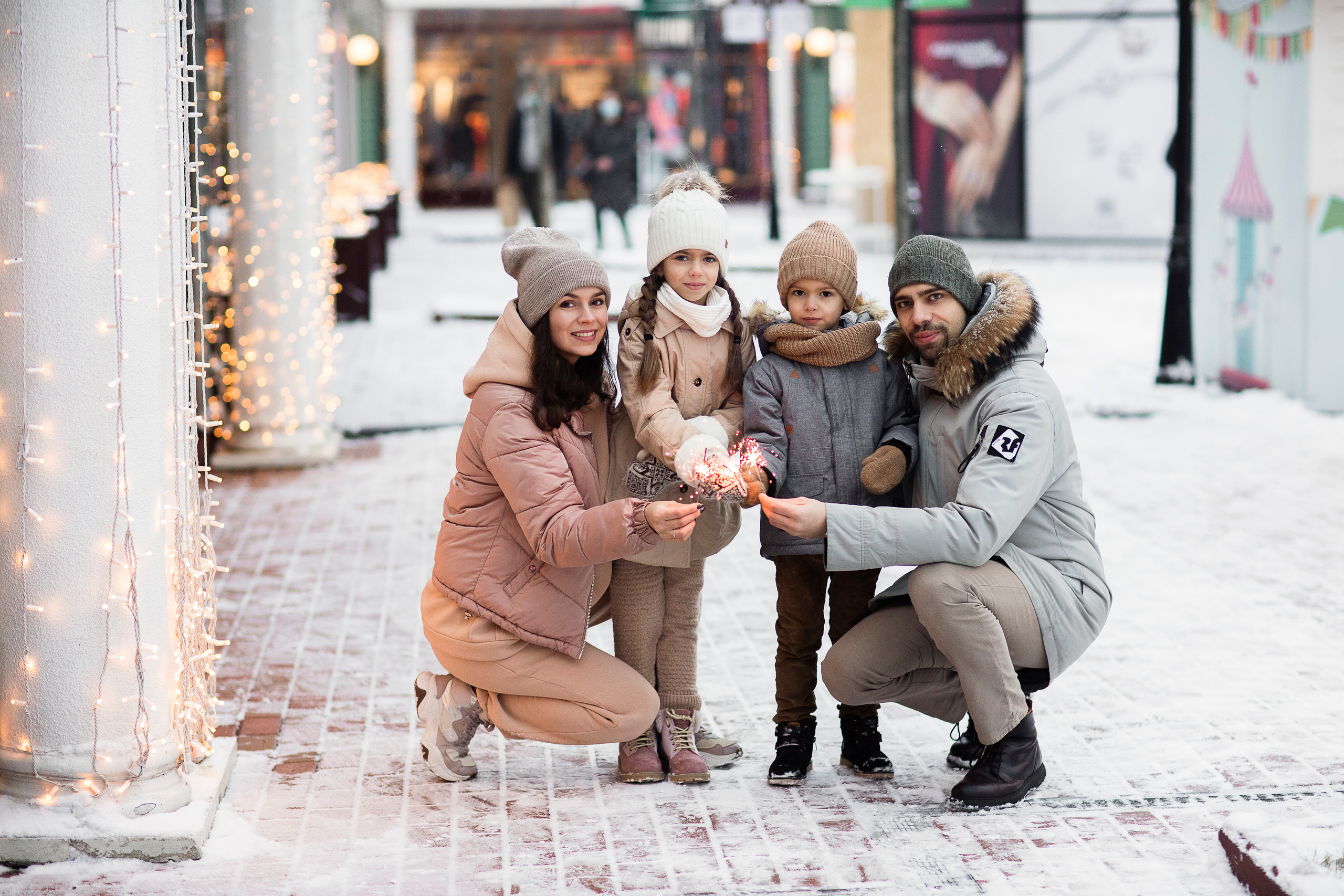 Зимняя прогулка Vnukovo Outlet — Карина. Семейный и детский фотограф в Москве Олеся Маркина