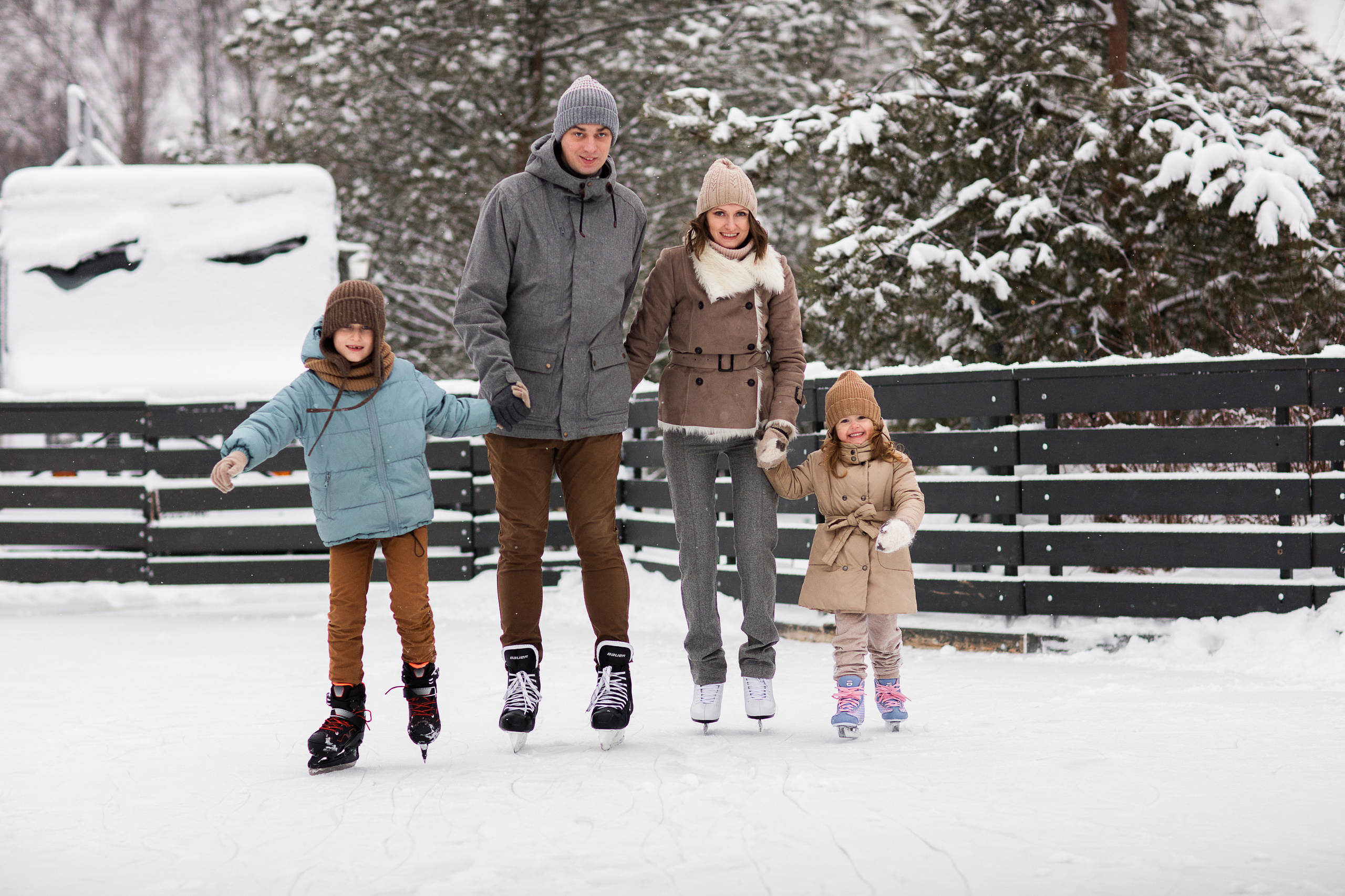КАТОК в Сколково. Семейный и детский фотограф в Москве Олеся Маркина