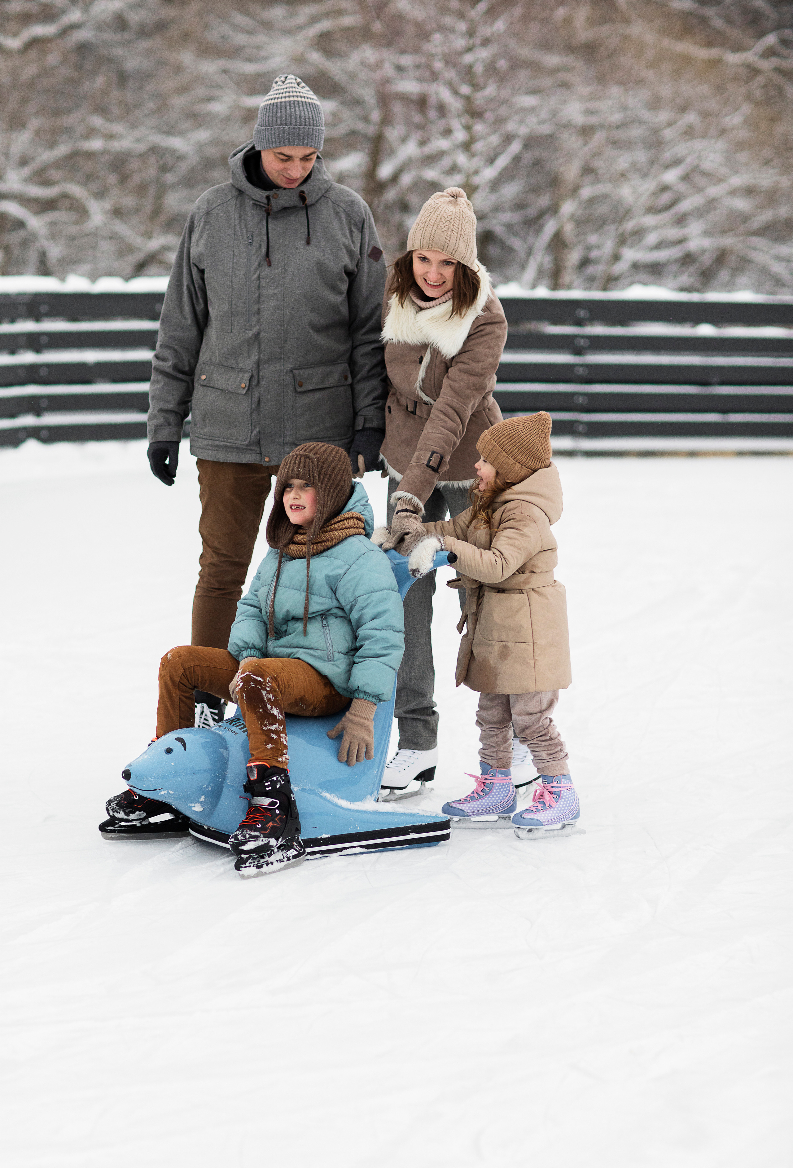 КАТОК в Сколково. Семейный и детский фотограф в Москве Олеся Маркина