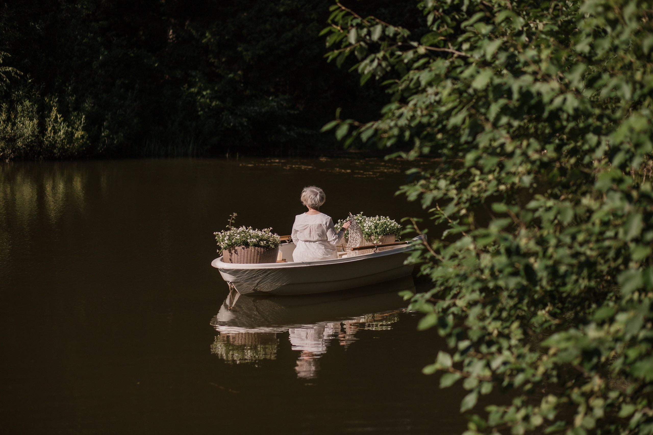 В лодке с цветами. Детский и семейный фотограф, Катерина Дементьева. Город Пермь