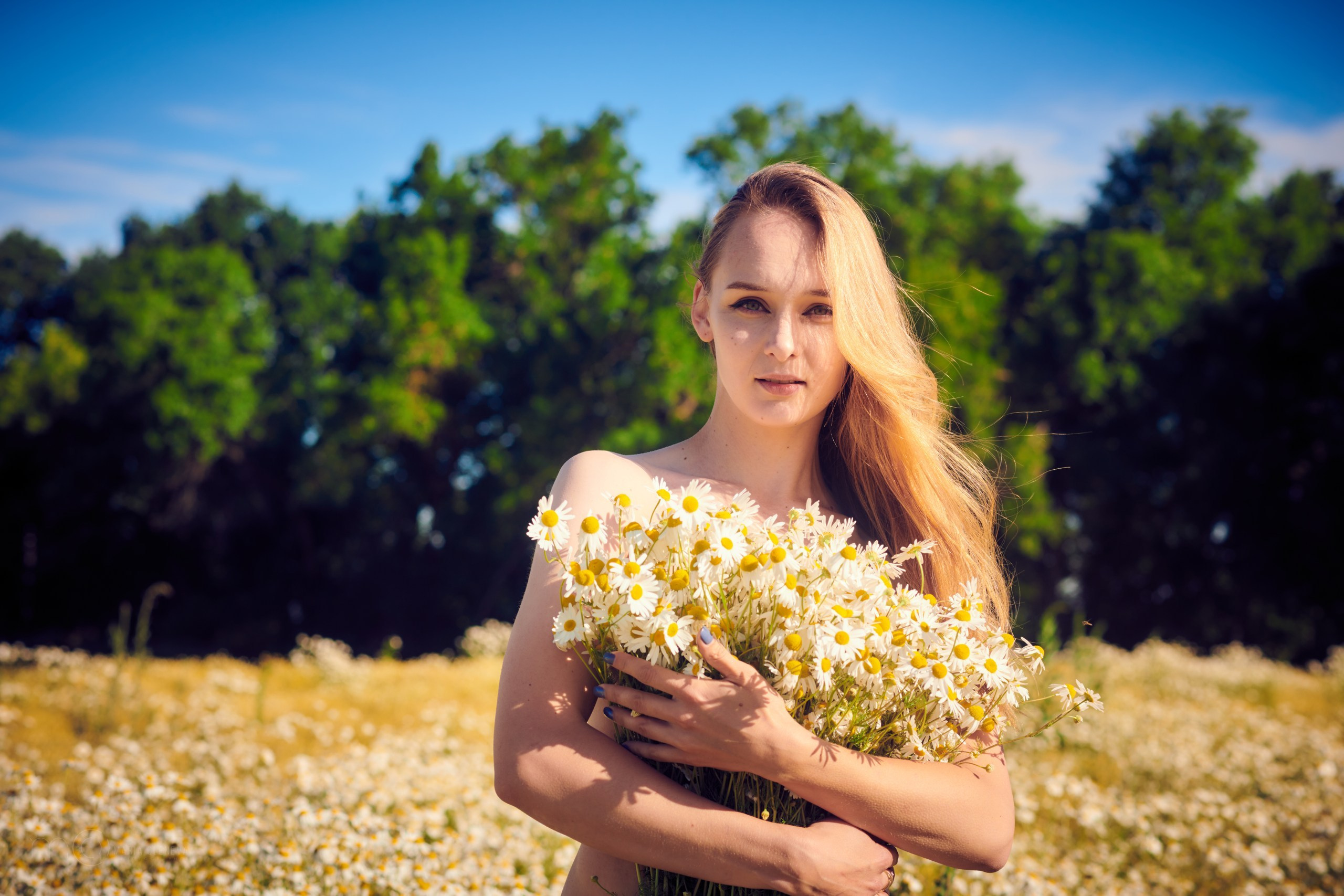 В ромашках. Фотограф Мария Оленева