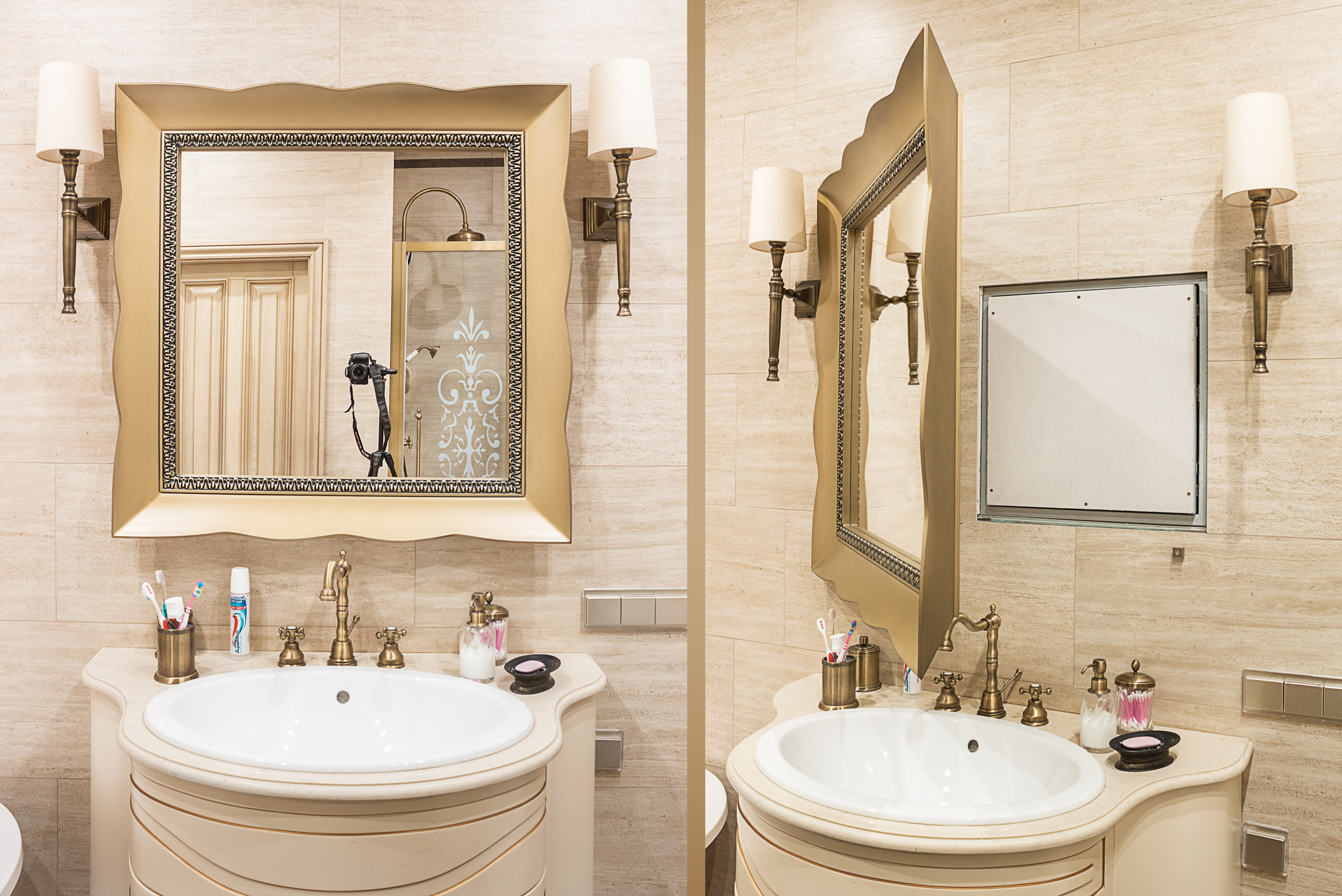 Зеркало с открыванием. Студия дизайна интерьера RISE DESIGN STUDIO