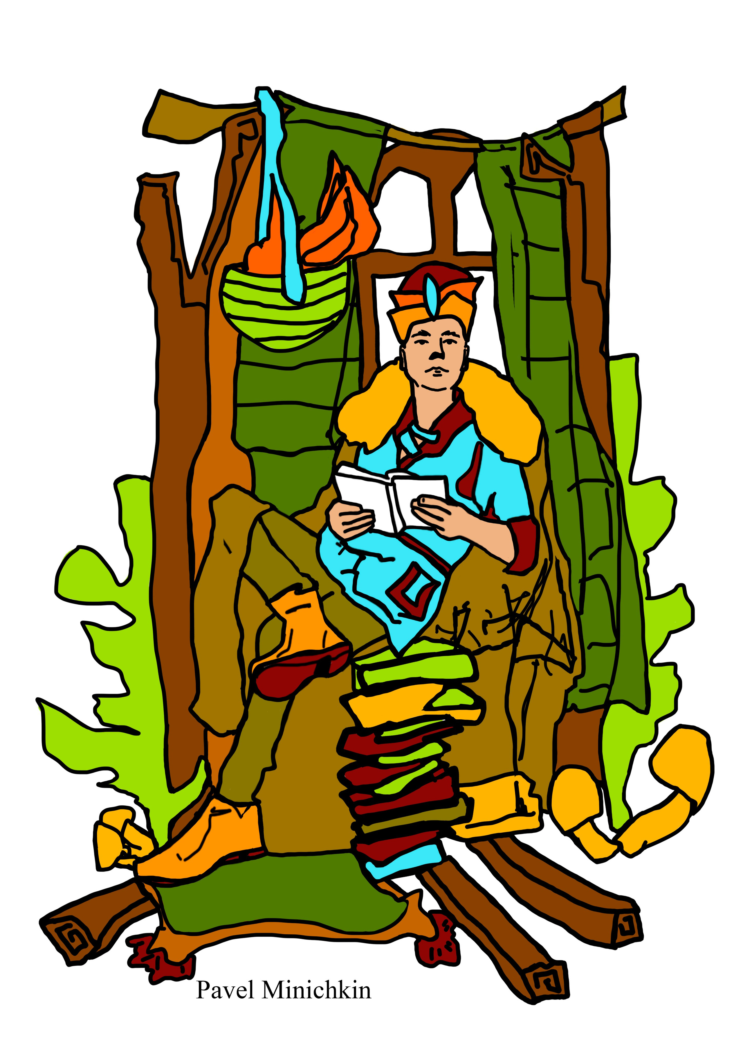 Миничкин Павел. Иллюстрация сказок финно-угров. Финно-угры. Компьютерная графика.