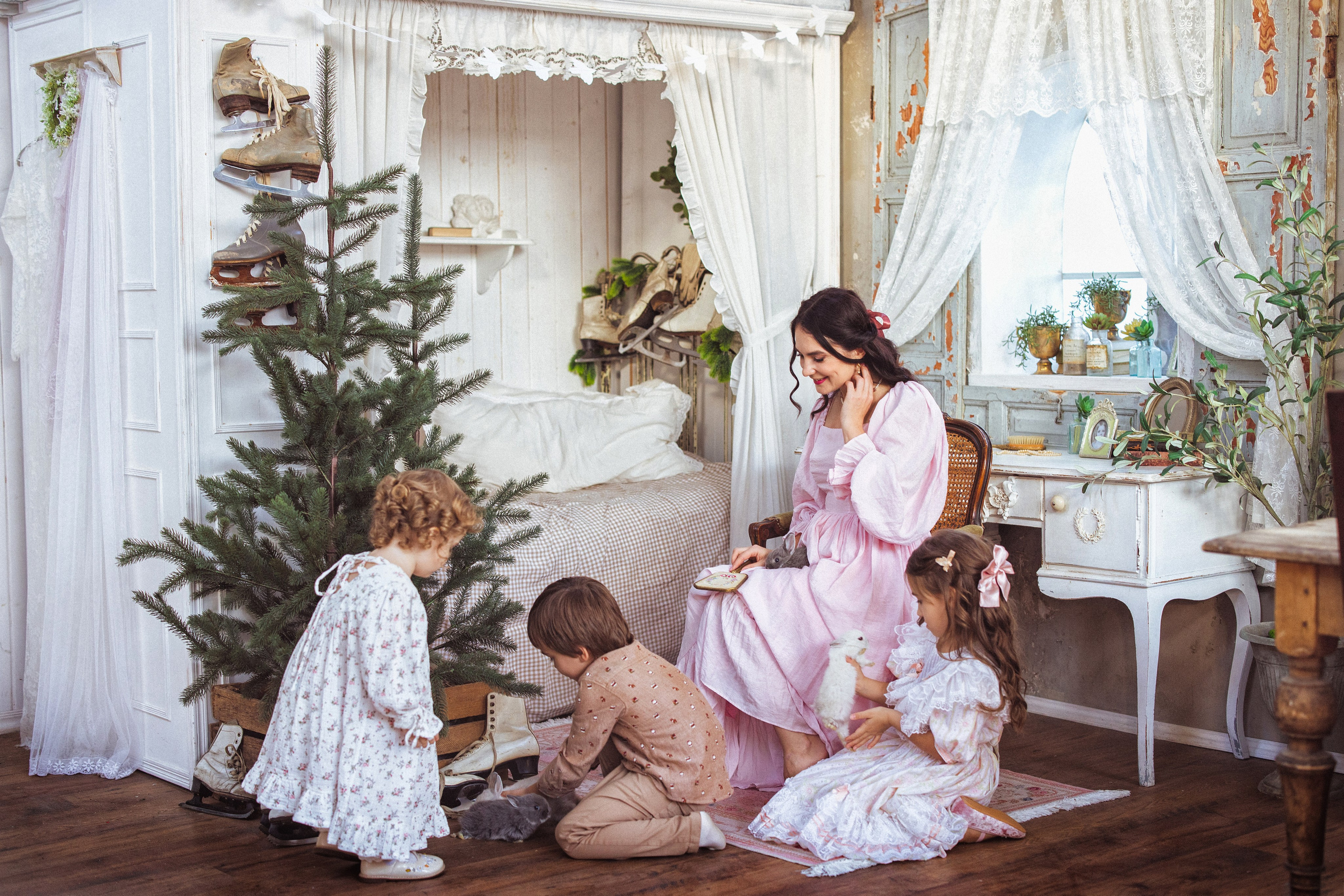 Новый год в стиле «ВИНТАЖ» 2023-2024. Семейный и детский фотограф в Краснодаре Анна Трашкова