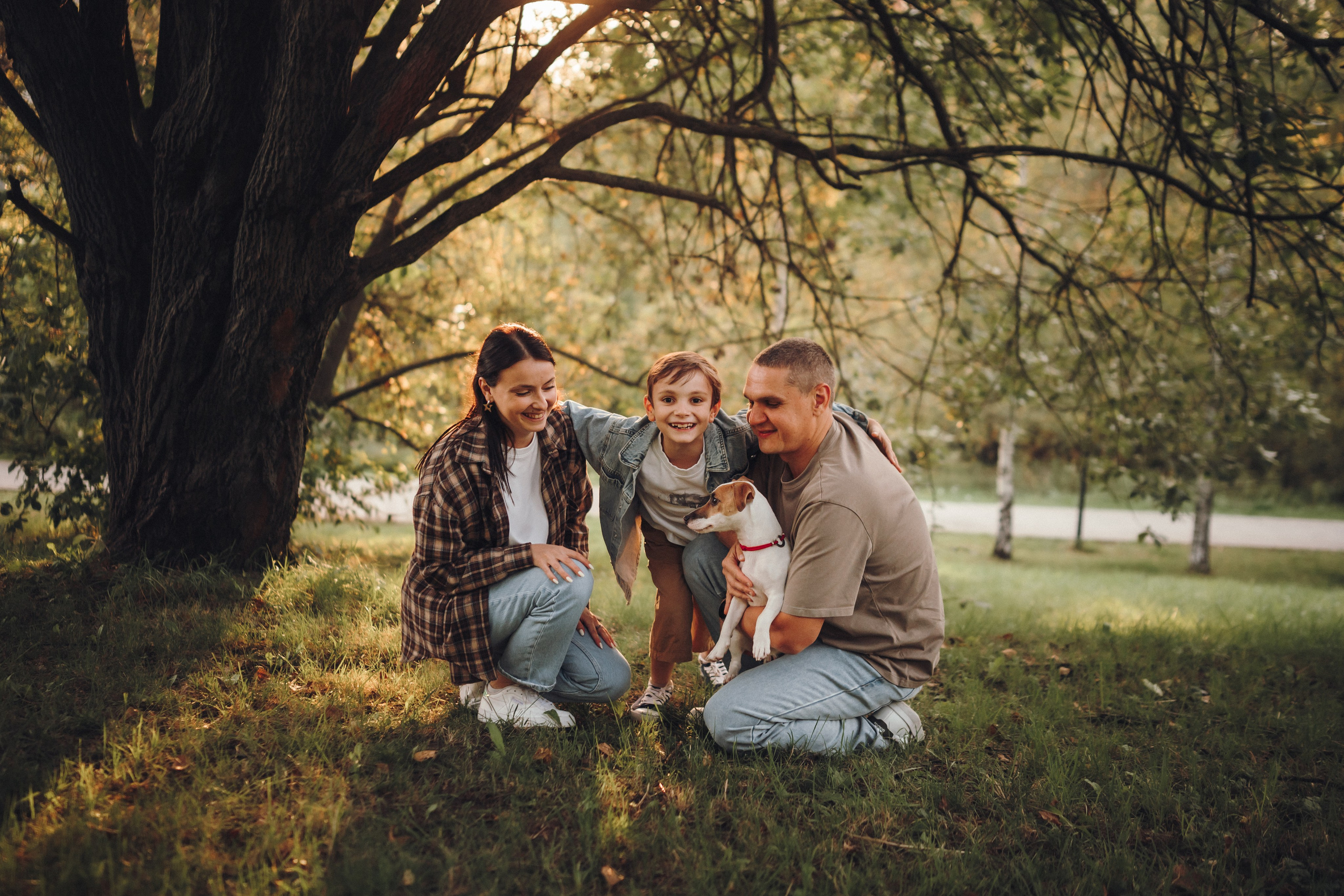 Алена, Илья, Даня и Данте. Семейный фотограф анималист Ананьева Мария — Москва