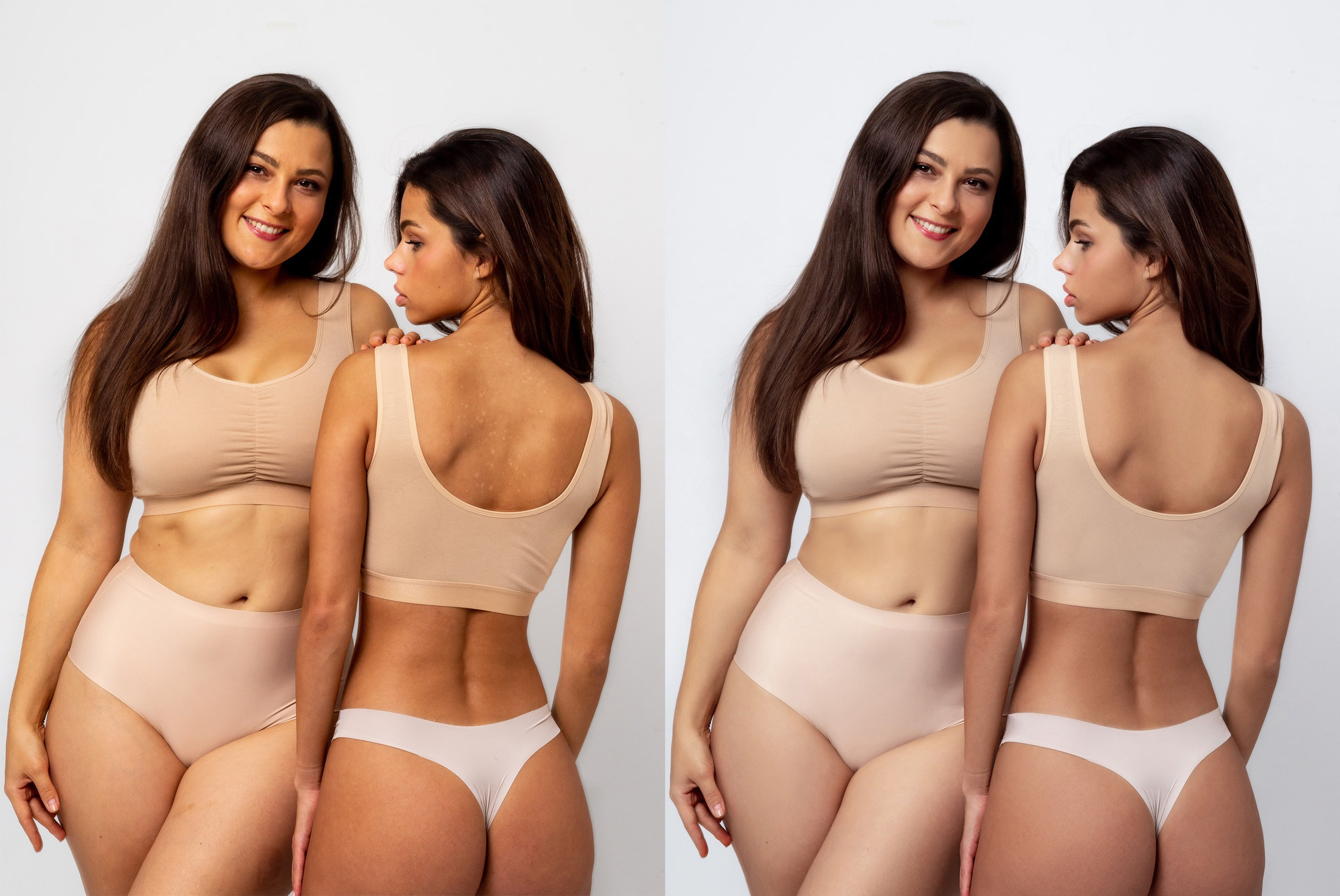 Деликатная обработка портретов для рекламы нижнего белья | Студия SVITHART