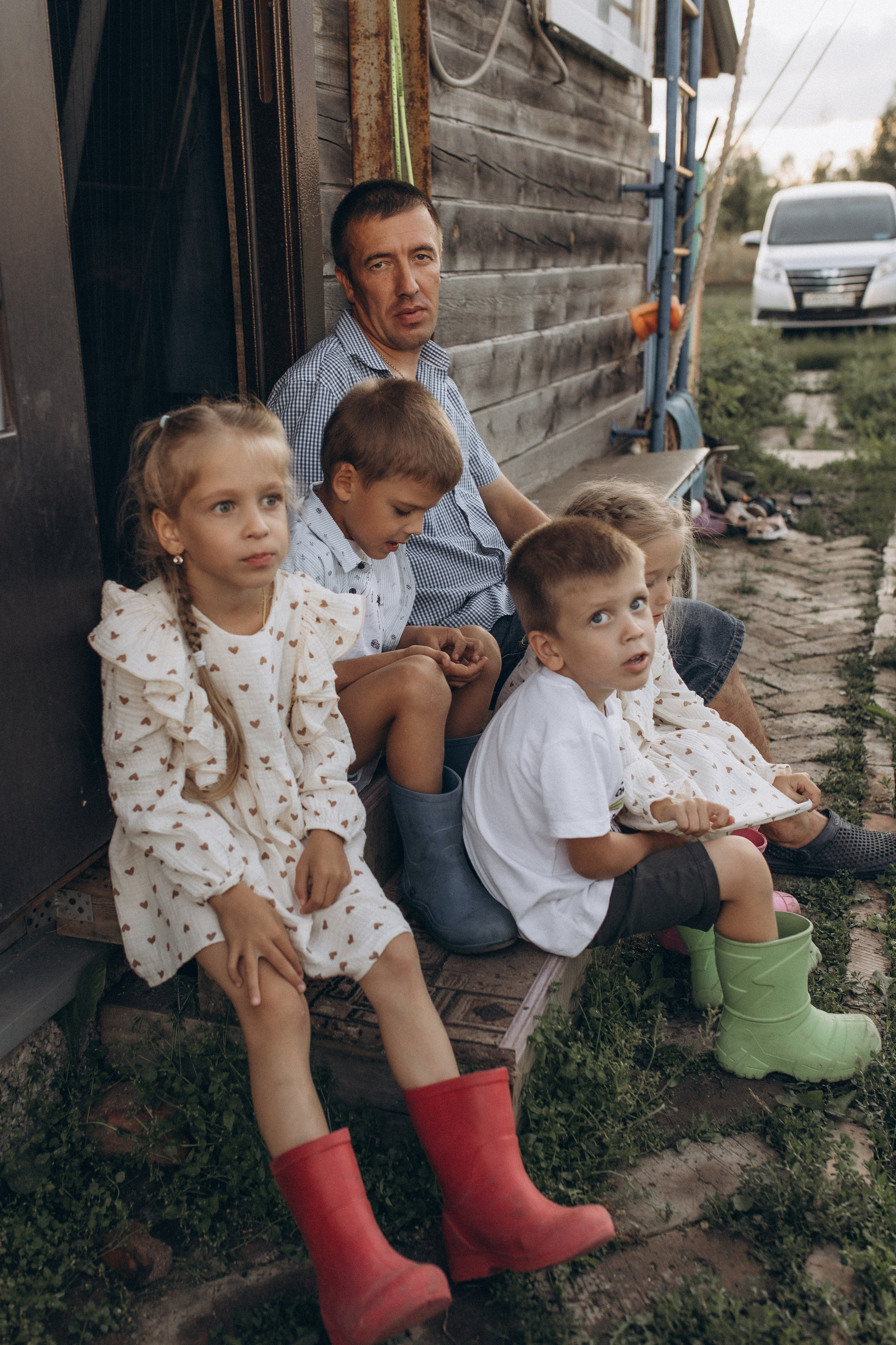 Папа и дети. Семейный фотограф lifestyle в Новосибирске Елена Шпилевая