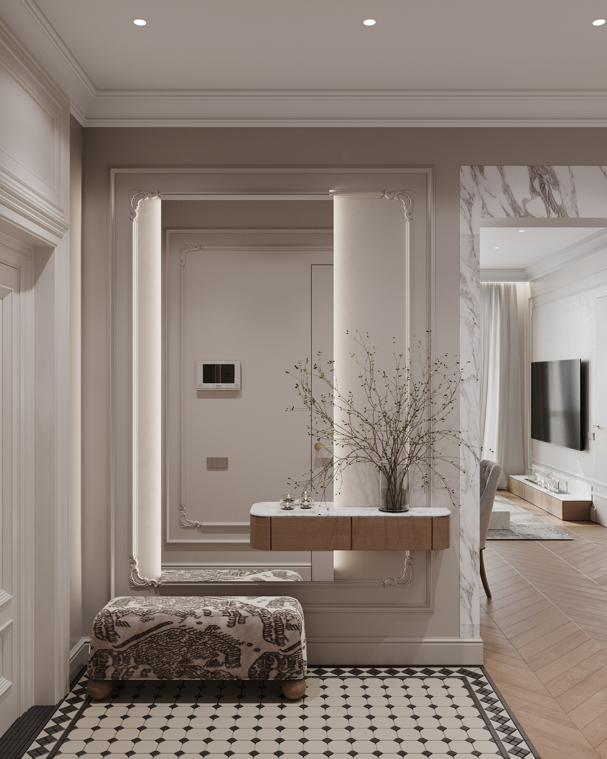 ЖК Легенда Московский 65 106 кв.м, г. Санкт-Петербург. 3d визуализатор Анастасия Науменко