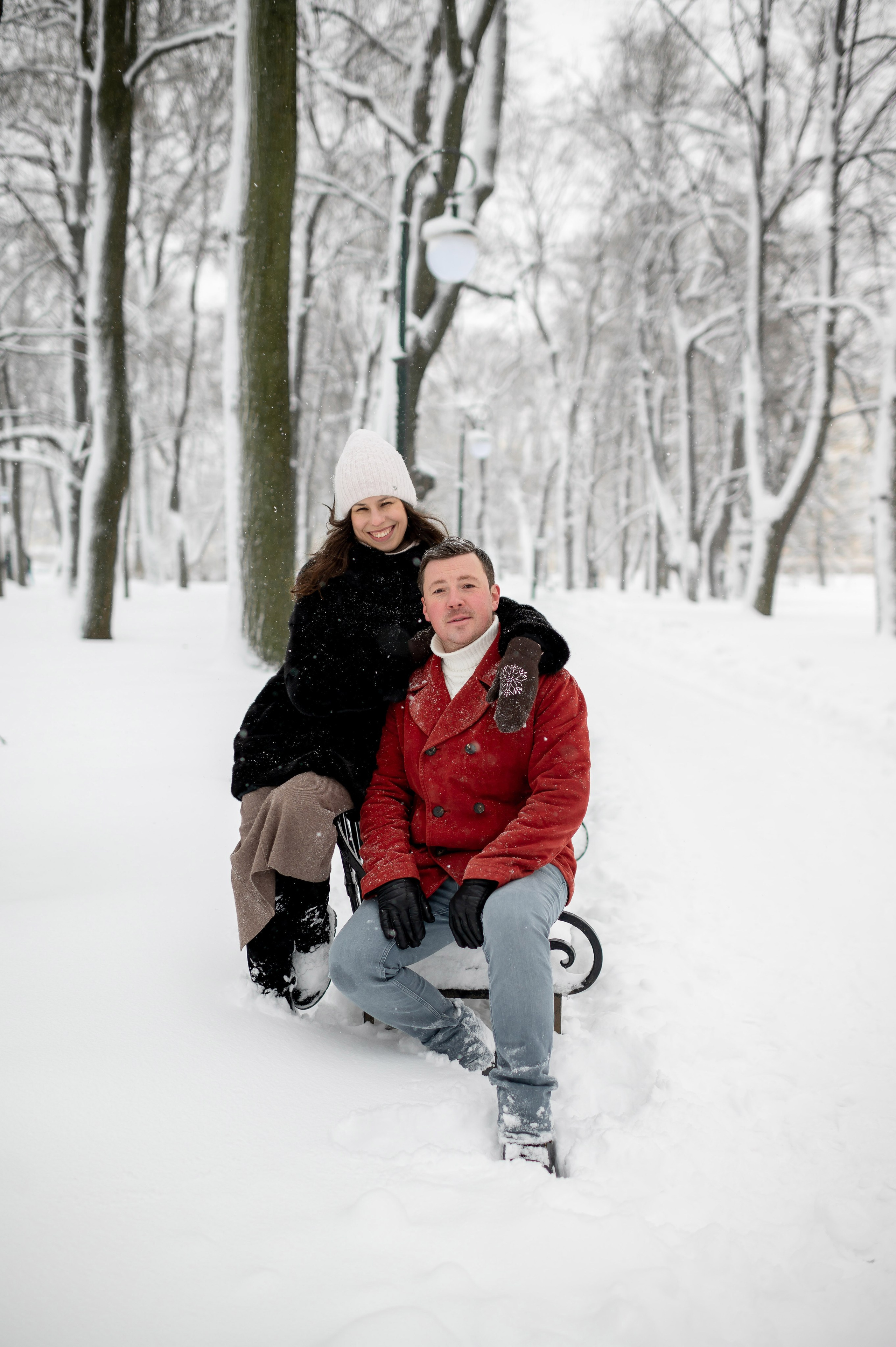 Зимняя прогулка Валерия, Андрей и Егор. Портретный, семейный и свадебный фотограф в Санкт-Петербурге и в Пушкине Ширяев Денис
