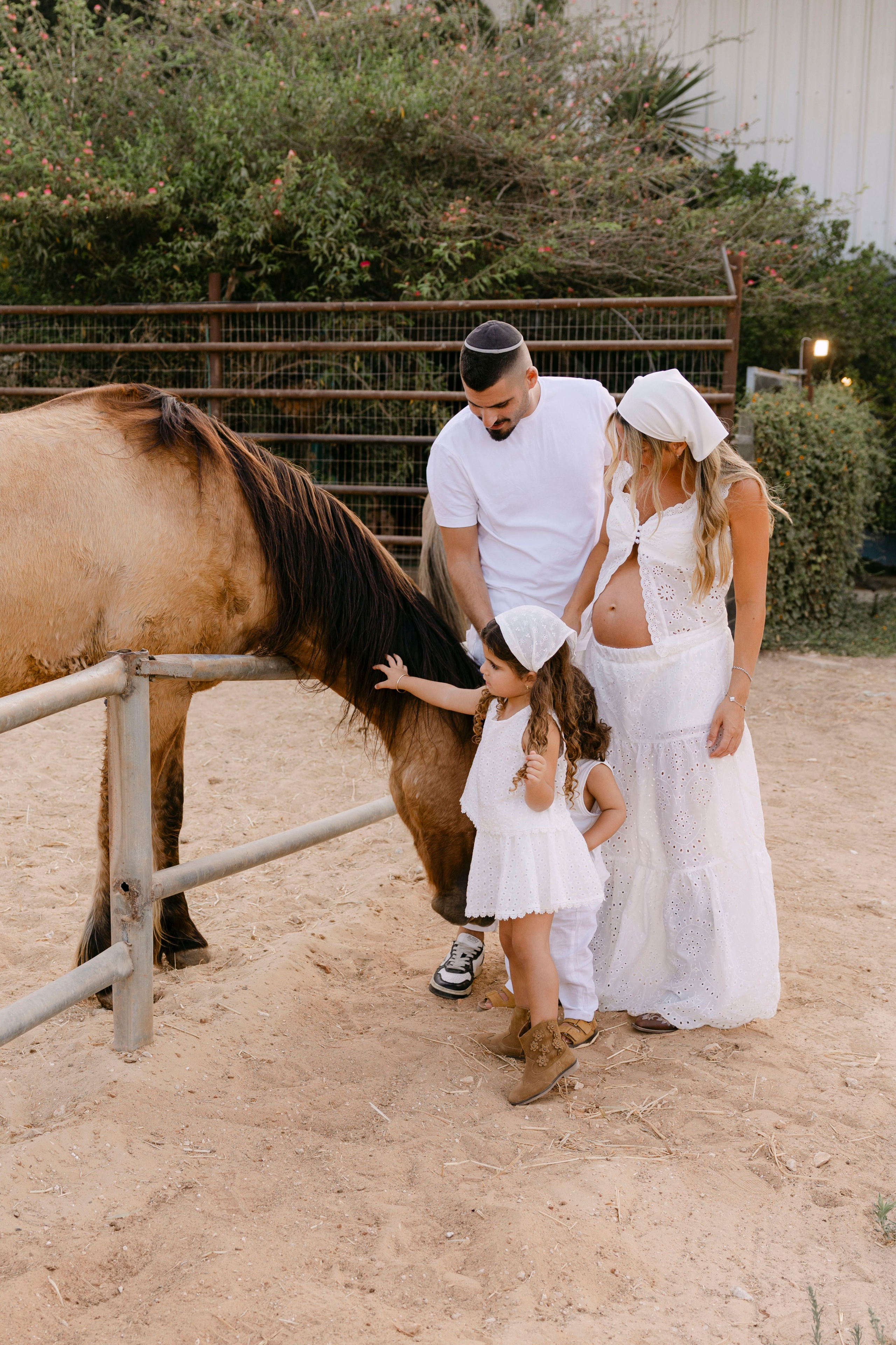 Pregnancy photoshoot at the horse farm. Главная