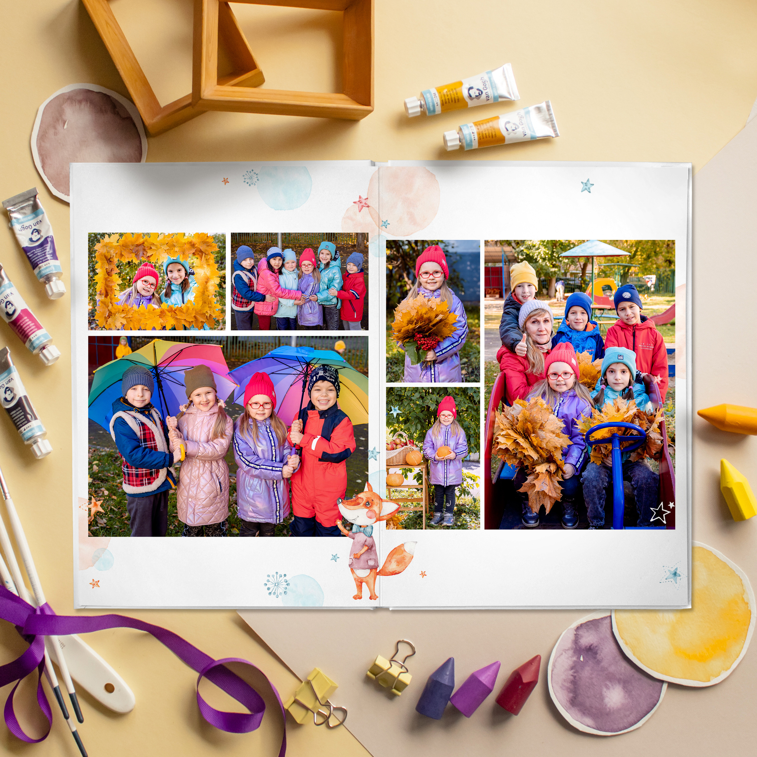 ЛИСИЧКИ. Выпускные альбомы для сада и школы в Москве