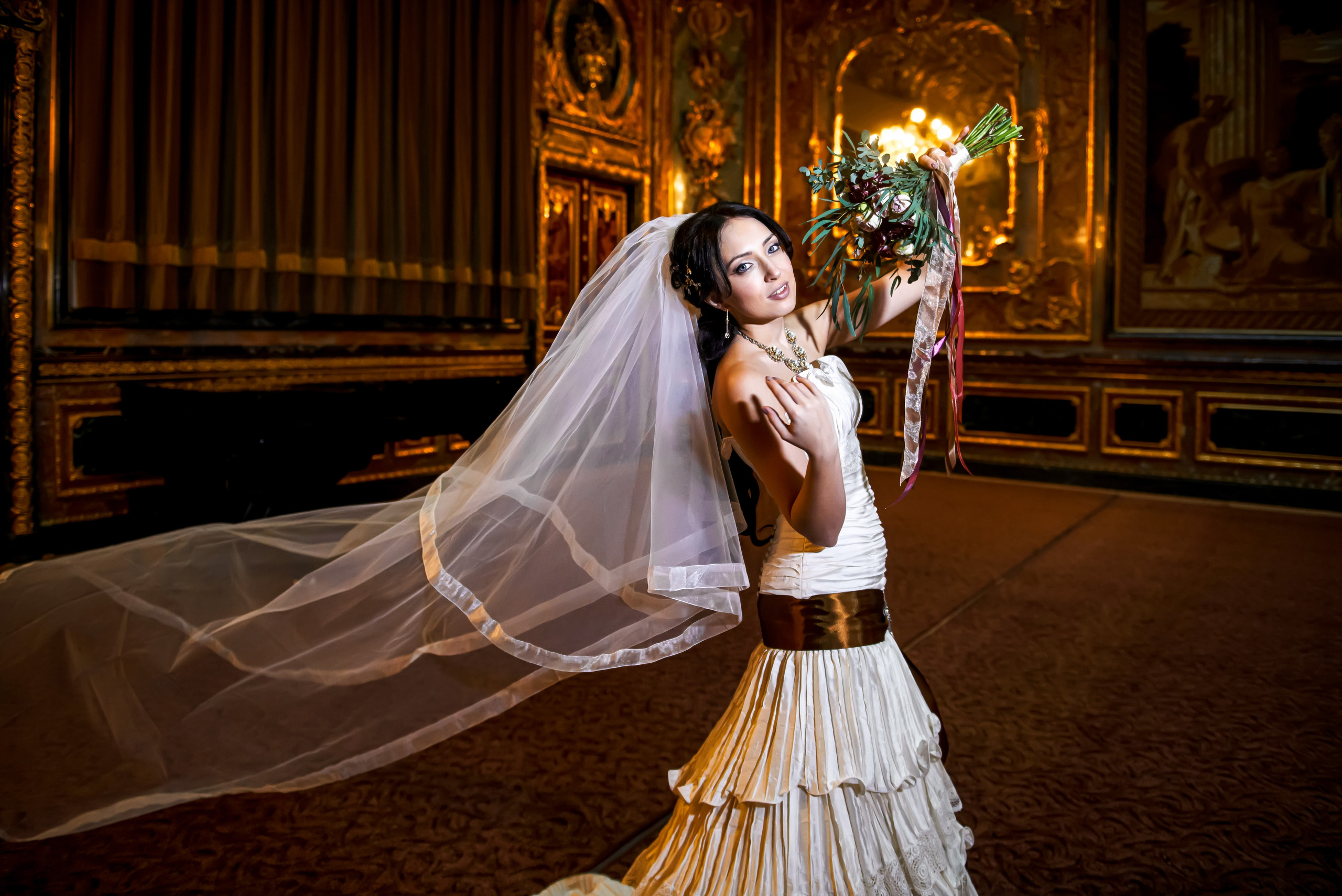 Свадебная фотосессия в Доме Архитектора на Большой Морской ул. Портретный, семейный и свадебный фотограф в Санкт-Петербурге и в Пушкине Ширяев Денис