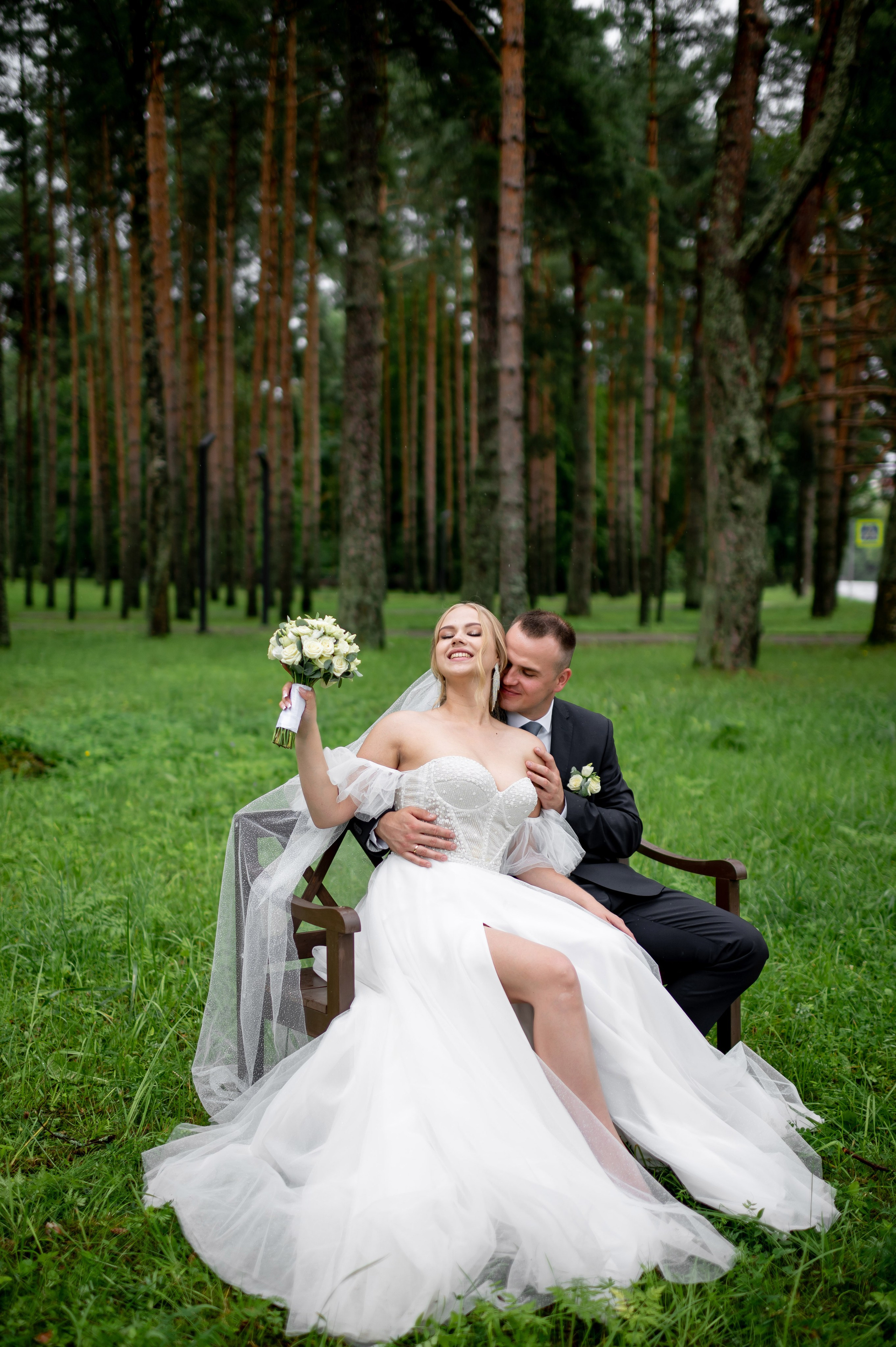 Ксения и Владислав (фотосессия в ЗАГСе и парке города Кингисеппа). Портретный, семейный и свадебный фотограф в Санкт-Петербурге и в Пушкине Ширяев Денис