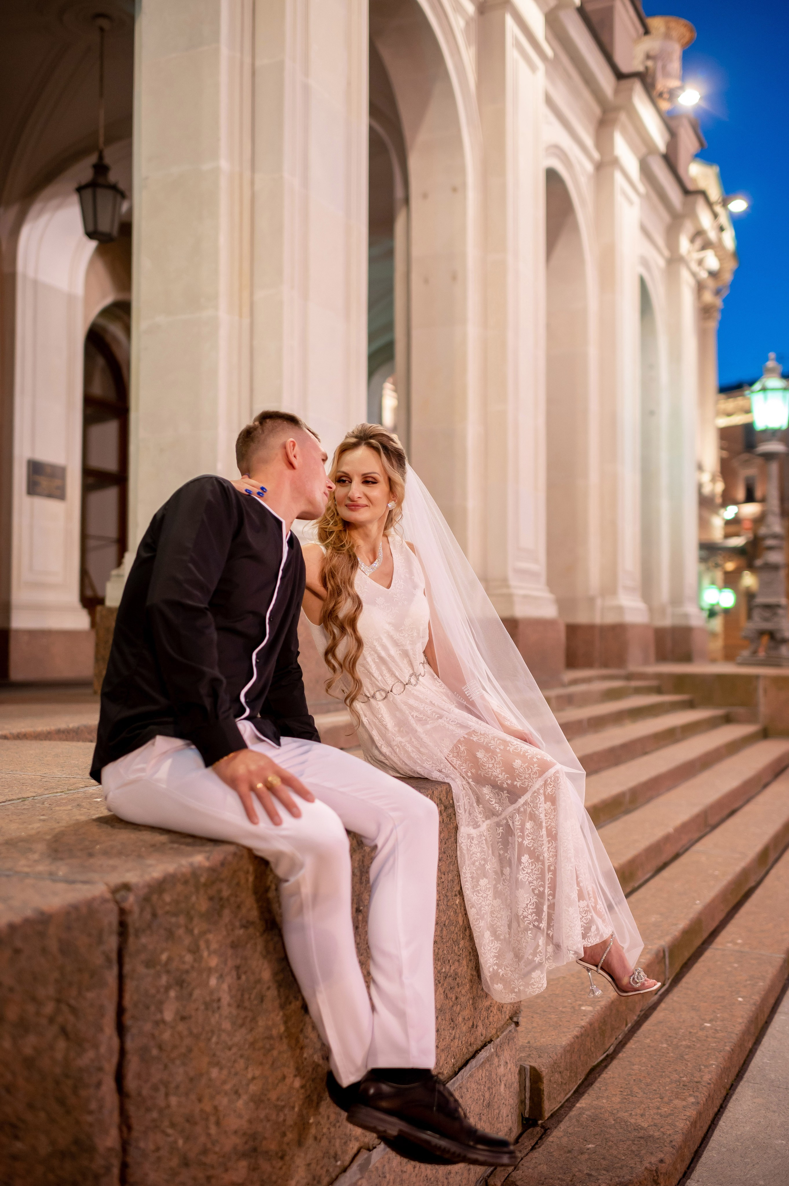 Екатерина и Андрей (свадебная фотосессия в вечернем Петербурге). Портретный, семейный и свадебный фотограф в Санкт-Петербурге и в Пушкине Ширяев Денис