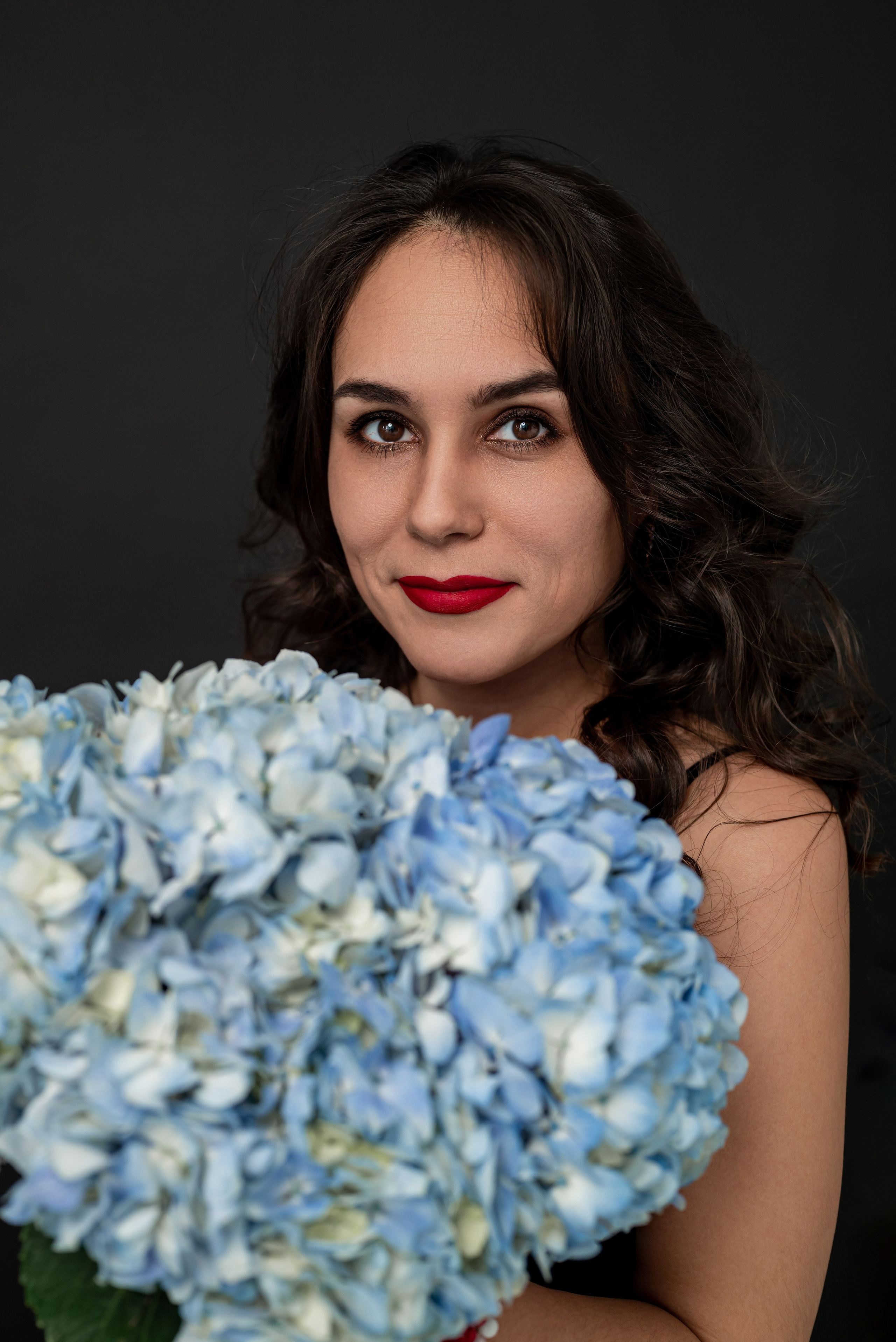 Фотопроект с голубыми гортензиями. Фотограф в городе Салават