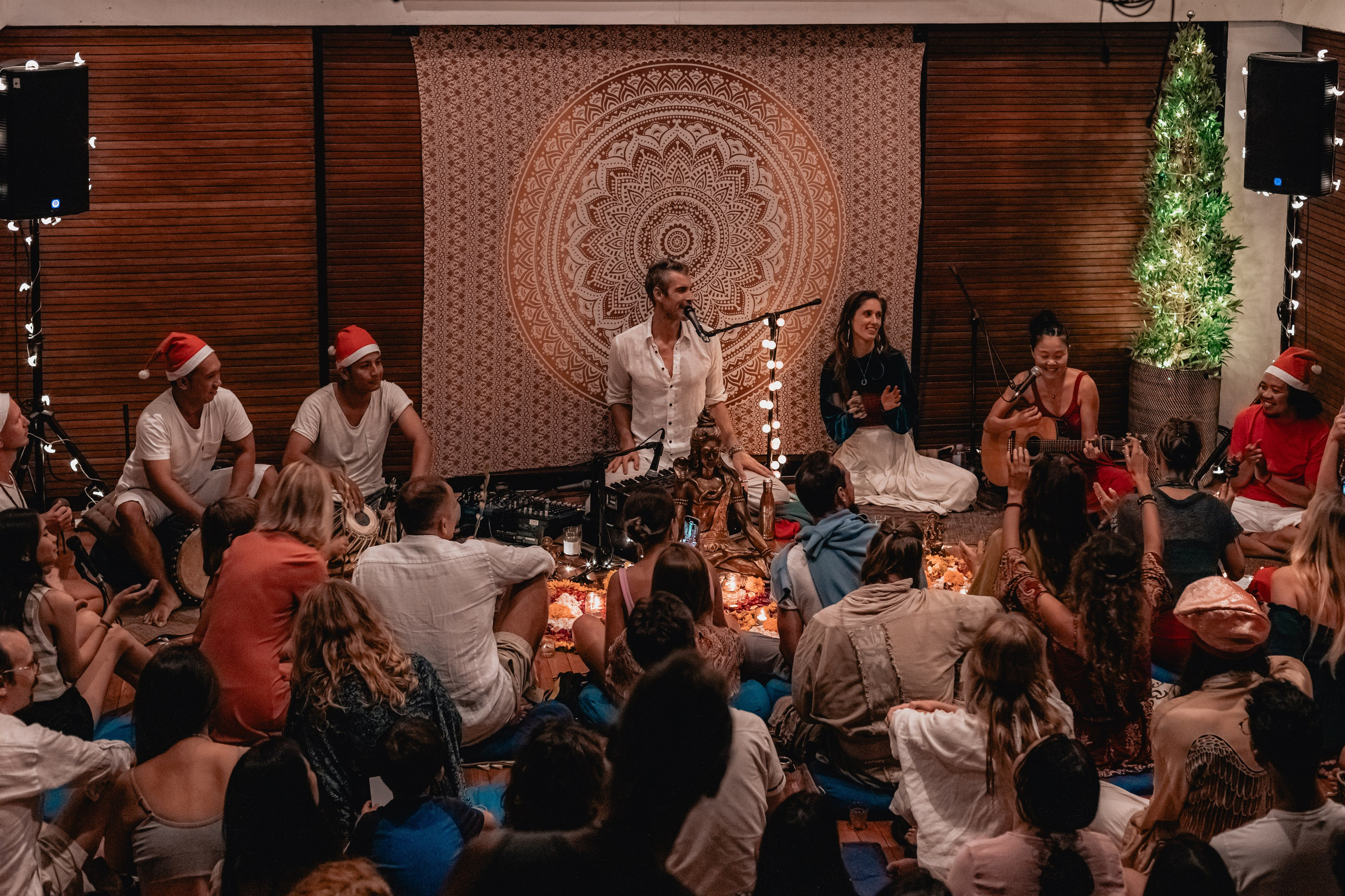 Christmas kirtan w Bhakti Bliss family. Mariam Bagdasaryan