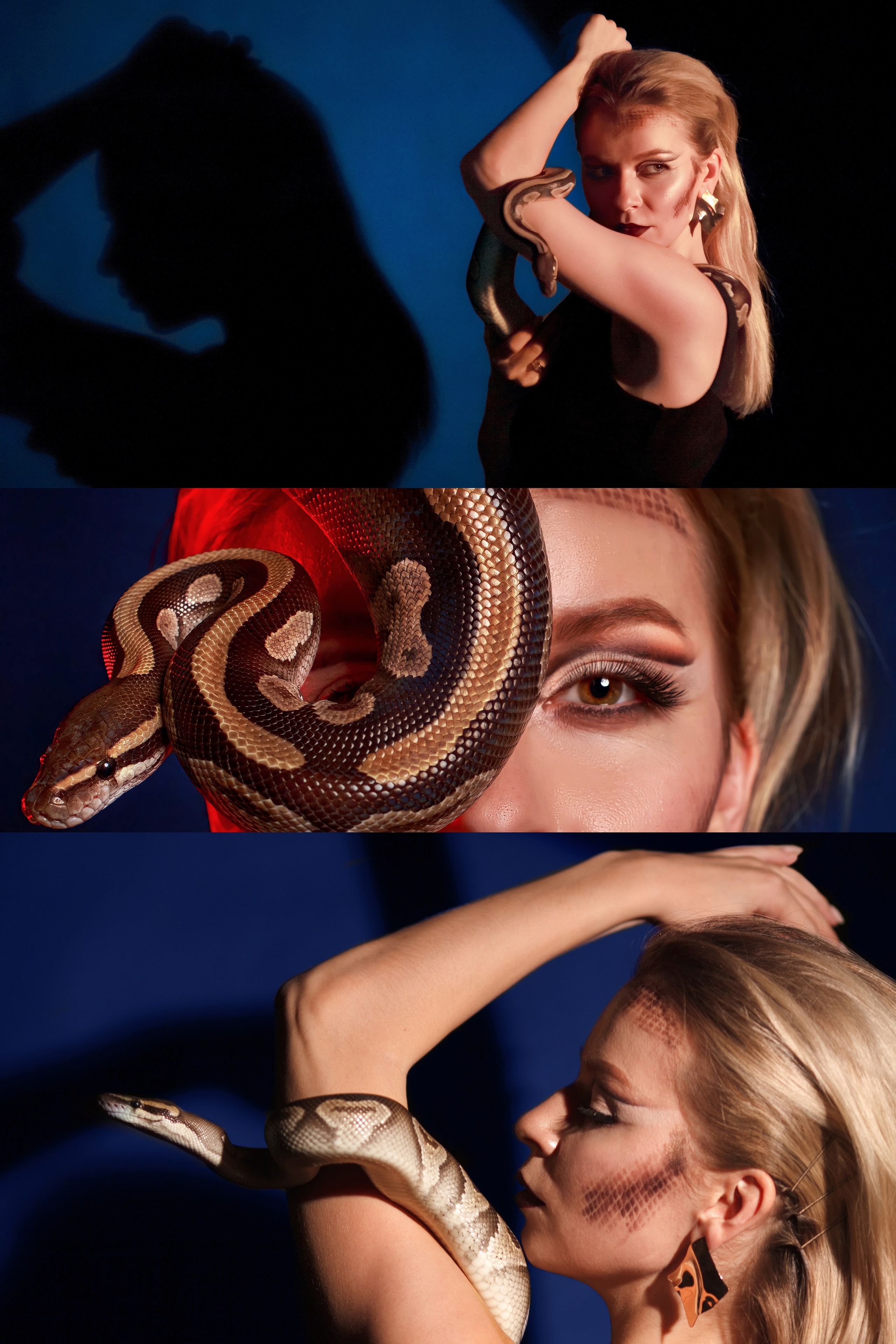 Фотосессия девушки со змеей. Фотограф Ставрополь Пятигорск Елизавета Дарина